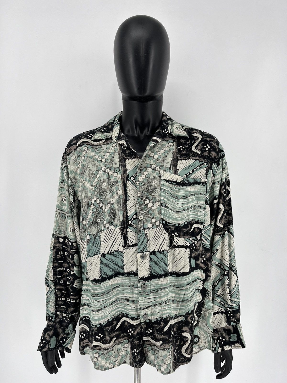 Vintage Vintage Art Streetwear Hawaiian Travis Scott style Size US L / EU 52-54 / 3 - 2 Thumbnail