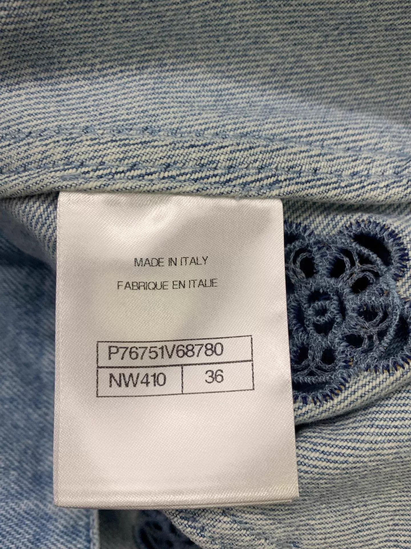 Chanel Chanel Camellia Denim Jacket Size 36 New with Tags Size XS / US 0-2 / IT 36-38 - 5 Thumbnail