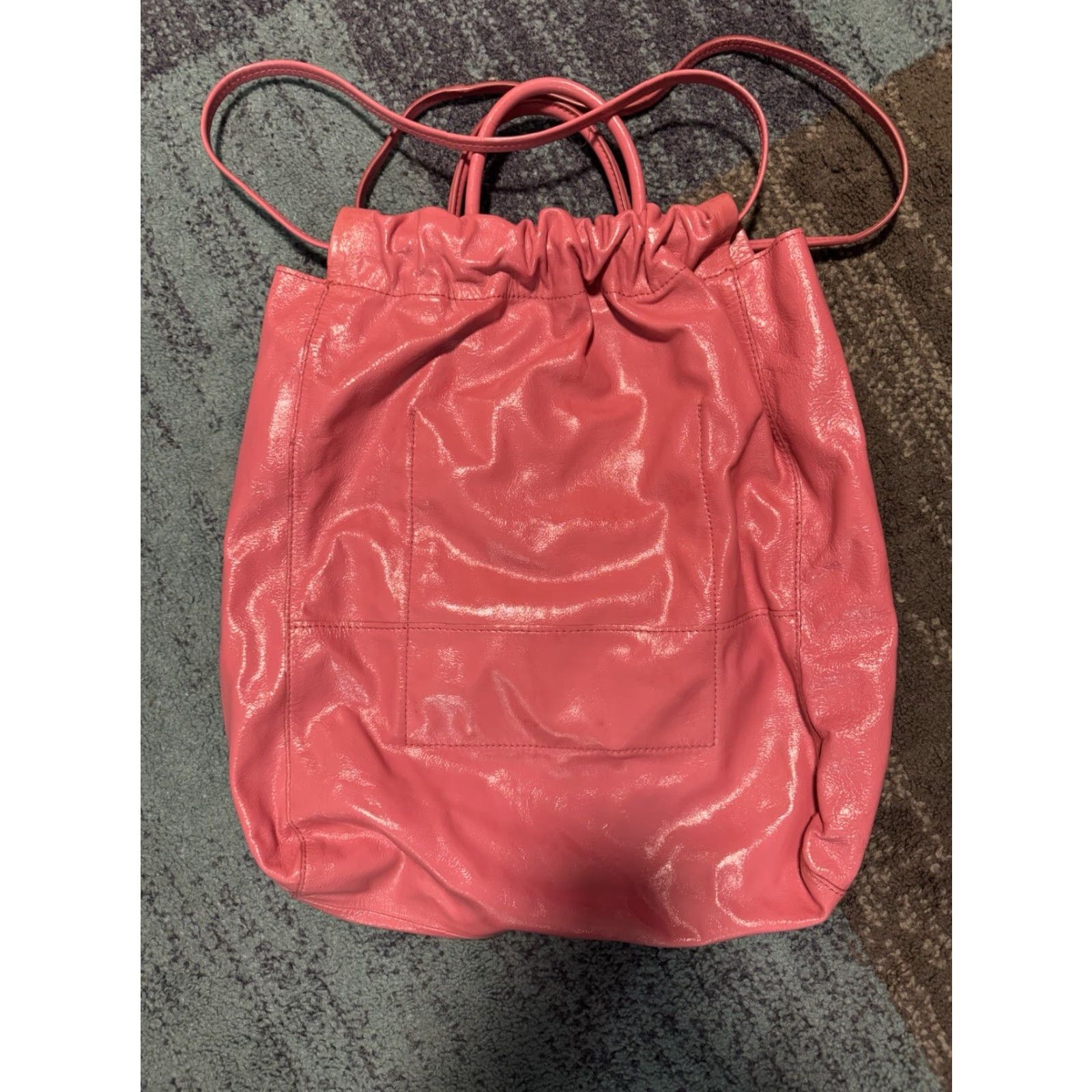 BIMBA Y LOLA Bimba Y Lola Women Upright Leather Shopper Bag Pink Tote OS Leather Exterior Pink Lining Pink Studded Adjustable Strap Pockets Size ONE SIZE - 7 Thumbnail