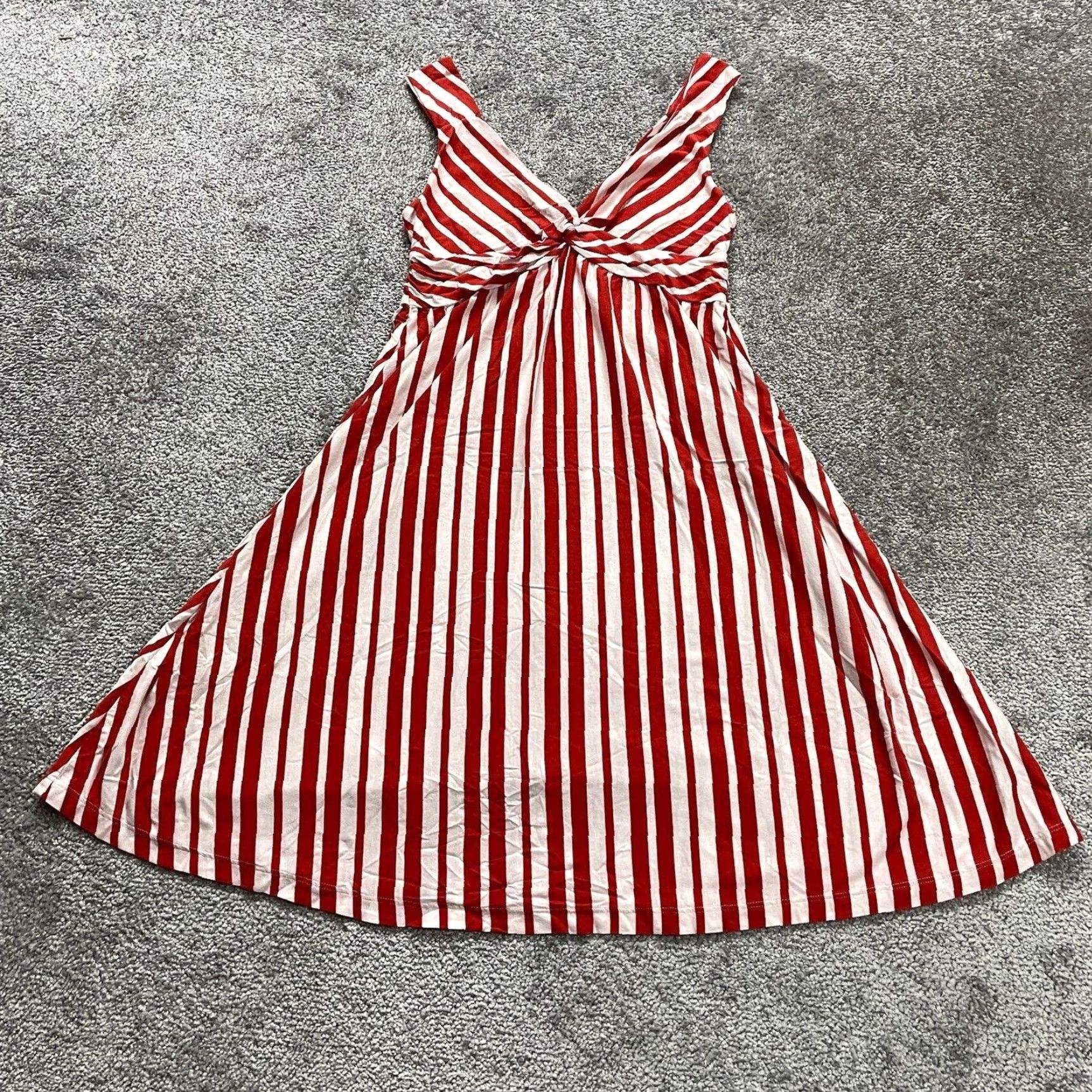 Patagonia Patagonia A-Line Maxi Dress Womens XS White Red Stripe Sleeveless Twisted Cotton Size XS / US 0-2 / IT 36-38 - 2 Thumbnail