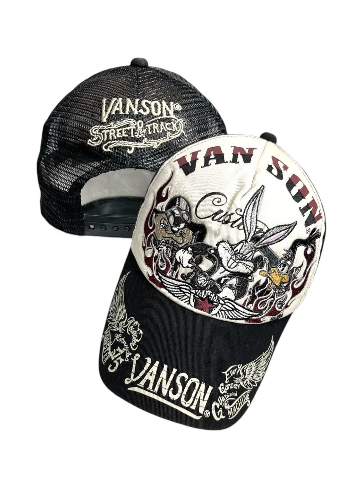 Vanson Leathers × Warner Bros 🏁VANSON LEATHERS X LOONEY TUNES Street & Track Trucker Hat Size ONE SIZE - 1 Thumbnail