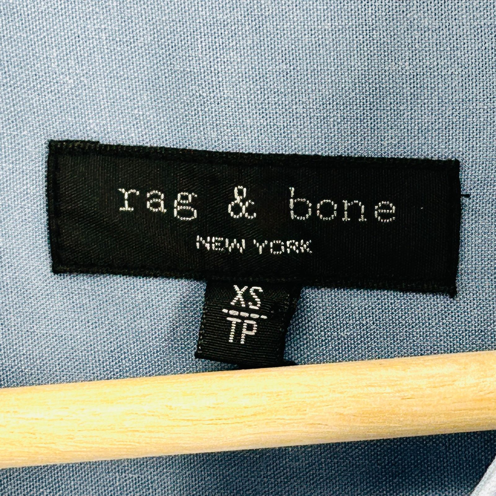 Rag & Bone Y2K Light Blue Linen Blend Button-Front Utility Jumpsuit Size 26" / US 2 / IT 38 - 6 Thumbnail