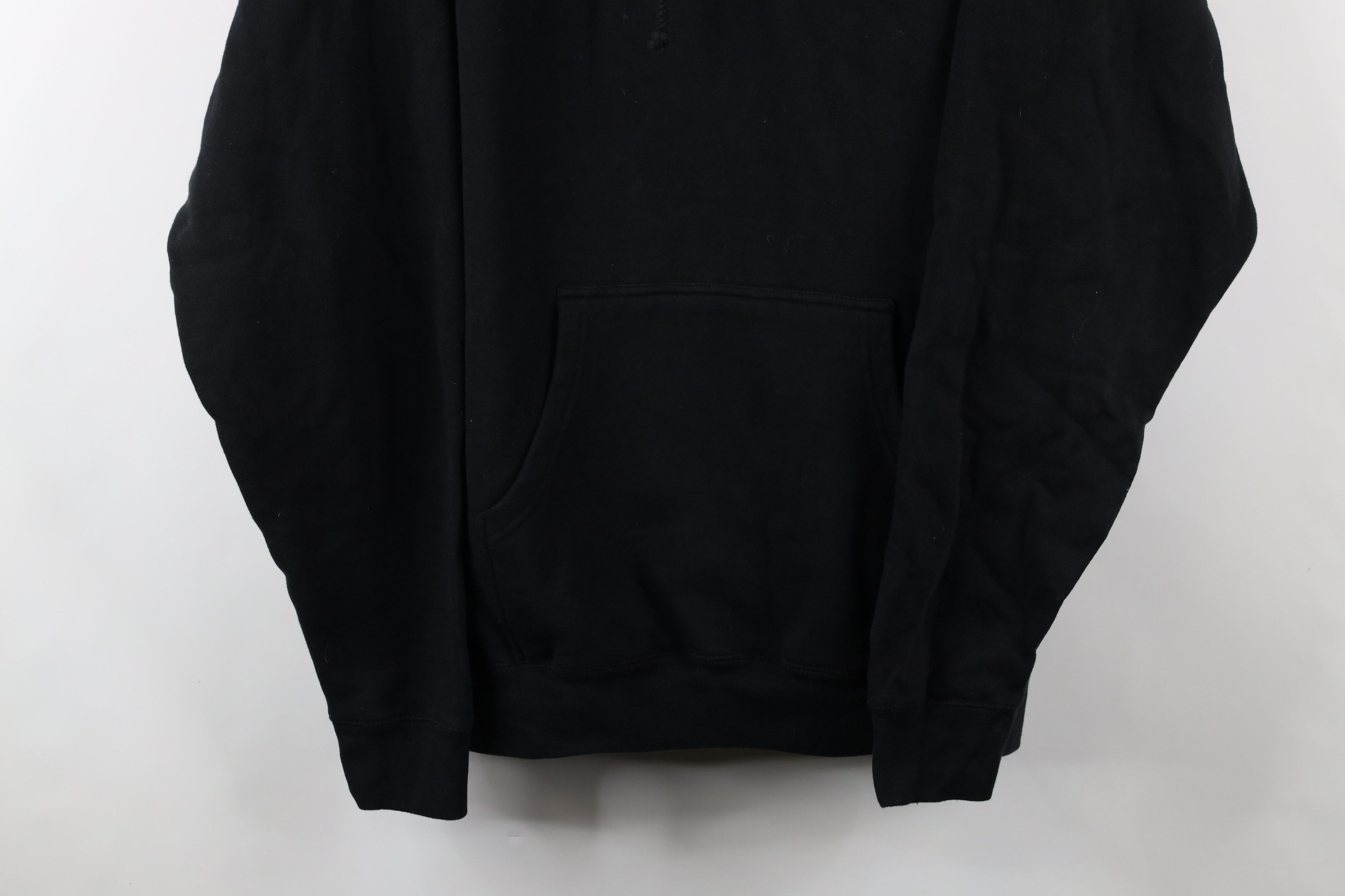 Vintage Vintage Streetwear Blank Heavyweight Hoodie Sweatshirt Black Size US XXL / EU 58 / 5 - 3 Thumbnail