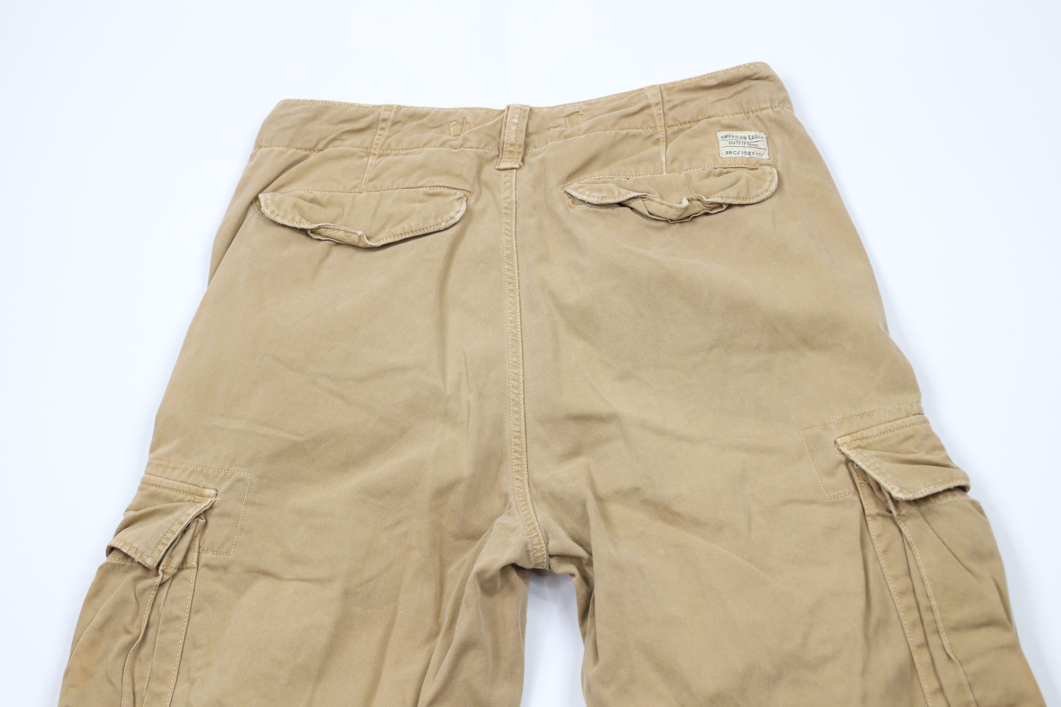 American Eagle Outfitters × Vintage Vintage 90s Y2K American Eagle Baggy Wide Leg Cargo Pants Size US 29 - 11 Thumbnail
