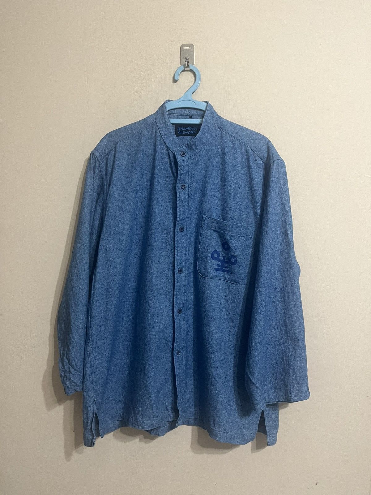 Blue Blue Japan × Indigo × Japanese Brand Vintage Sasakura Gensho Japan indigo button ups Size US M / EU 48-50 / 2 - 1 Thumbnail
