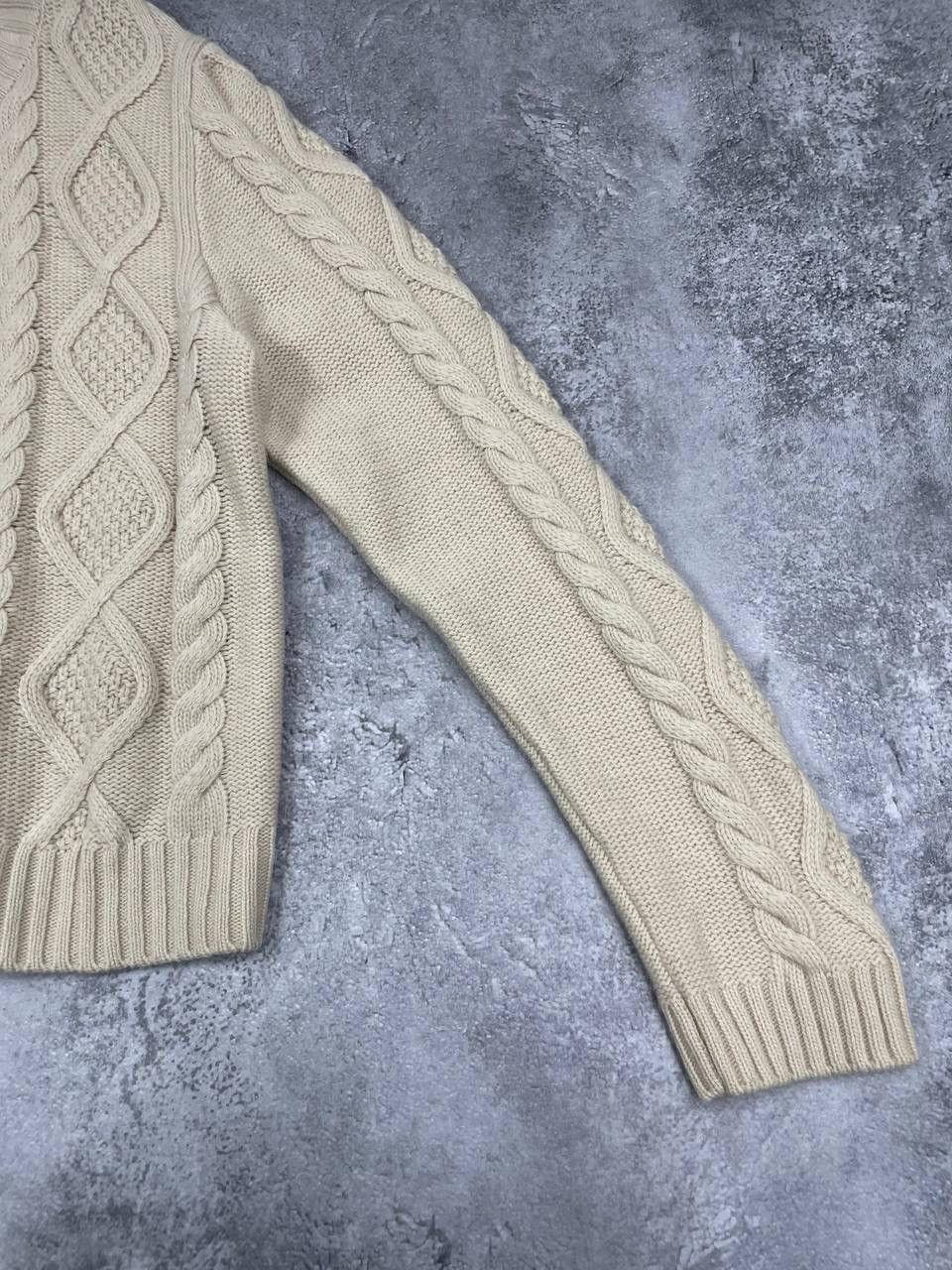 Max Mara Max Mara Weekend Women’s Cable Knit Cardigan Cream Sweater Size XL / US 12-14 / IT 48-50 - 4 Thumbnail