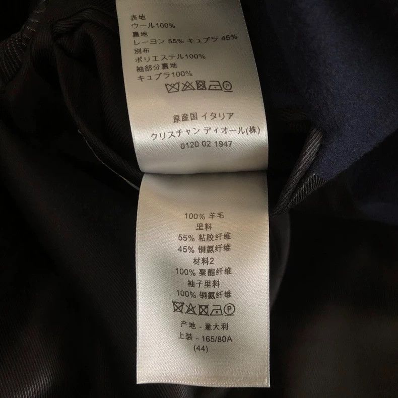 Dior Dior 18fw royal blue wool coat jacket 2501-Nextarrow Size US S / EU 44-46 / 1 - 9 Thumbnail