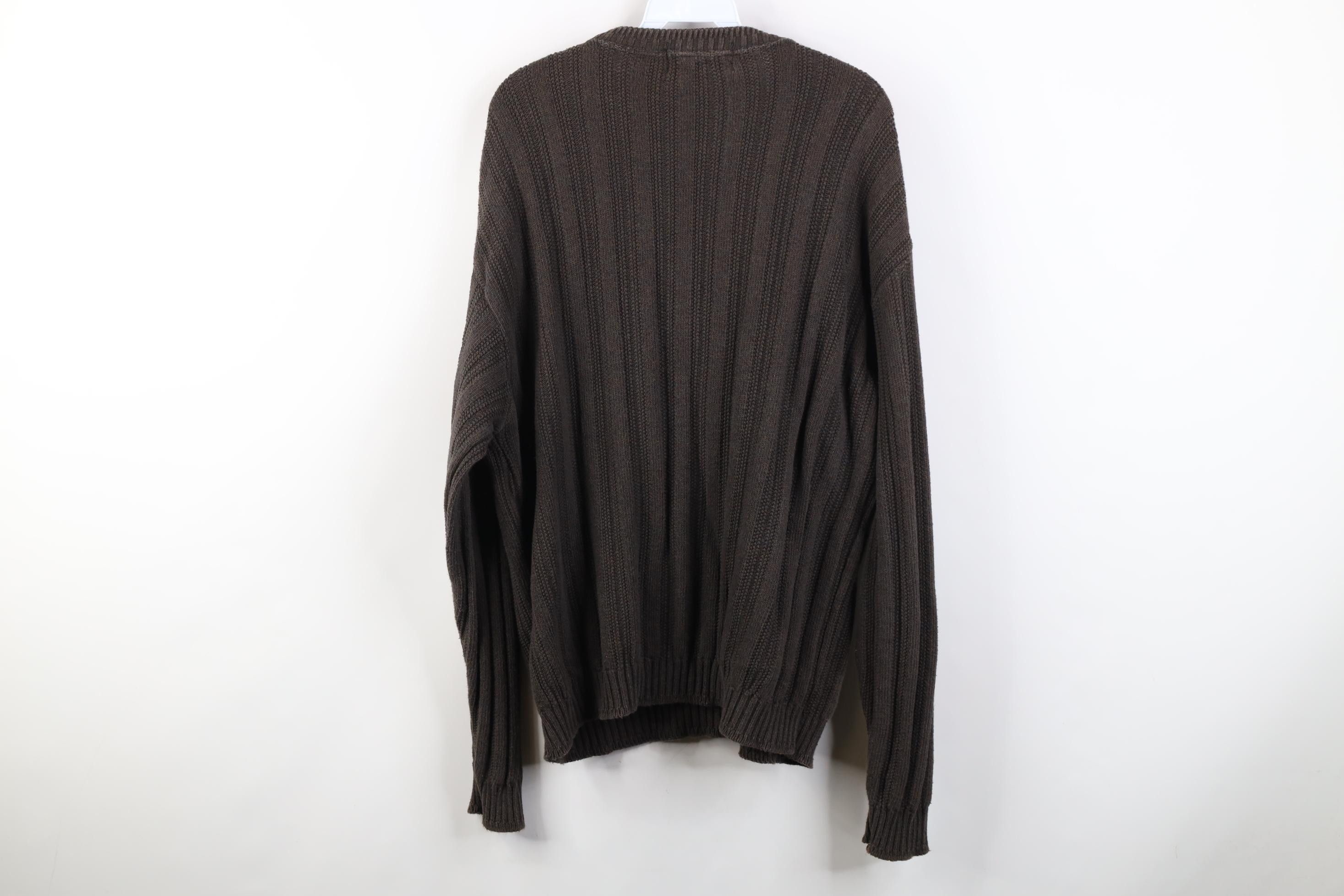 Vintage Vintage 90s Streetwear Framed Chunky Ribbed Knit Sweater USA Size US XXL / EU 58 / 5 - 7 Thumbnail