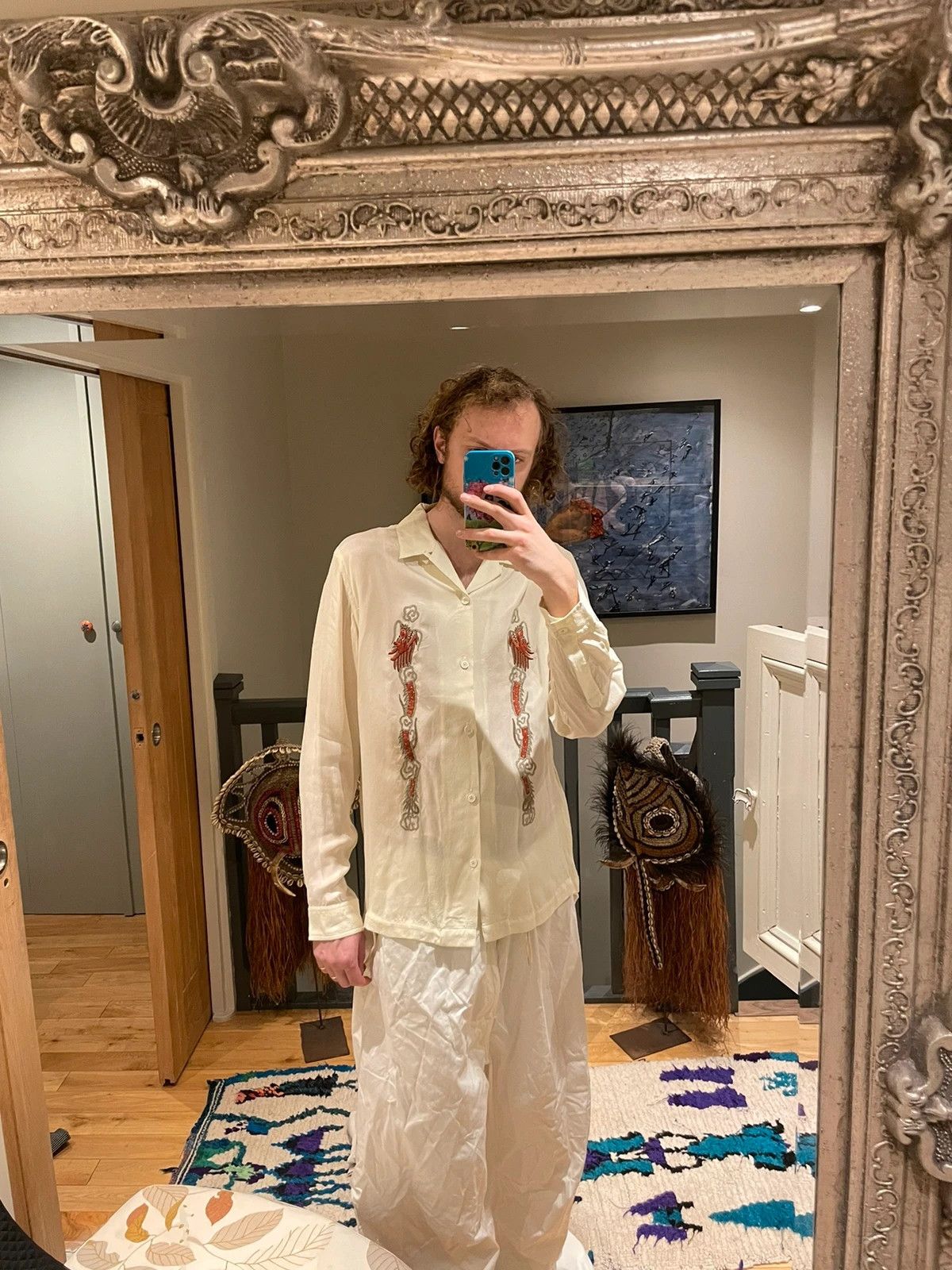 Maharishi Maharishi dragon embroidered silk shirt Size US L / EU 52-54 / 3 - 1 Thumbnail