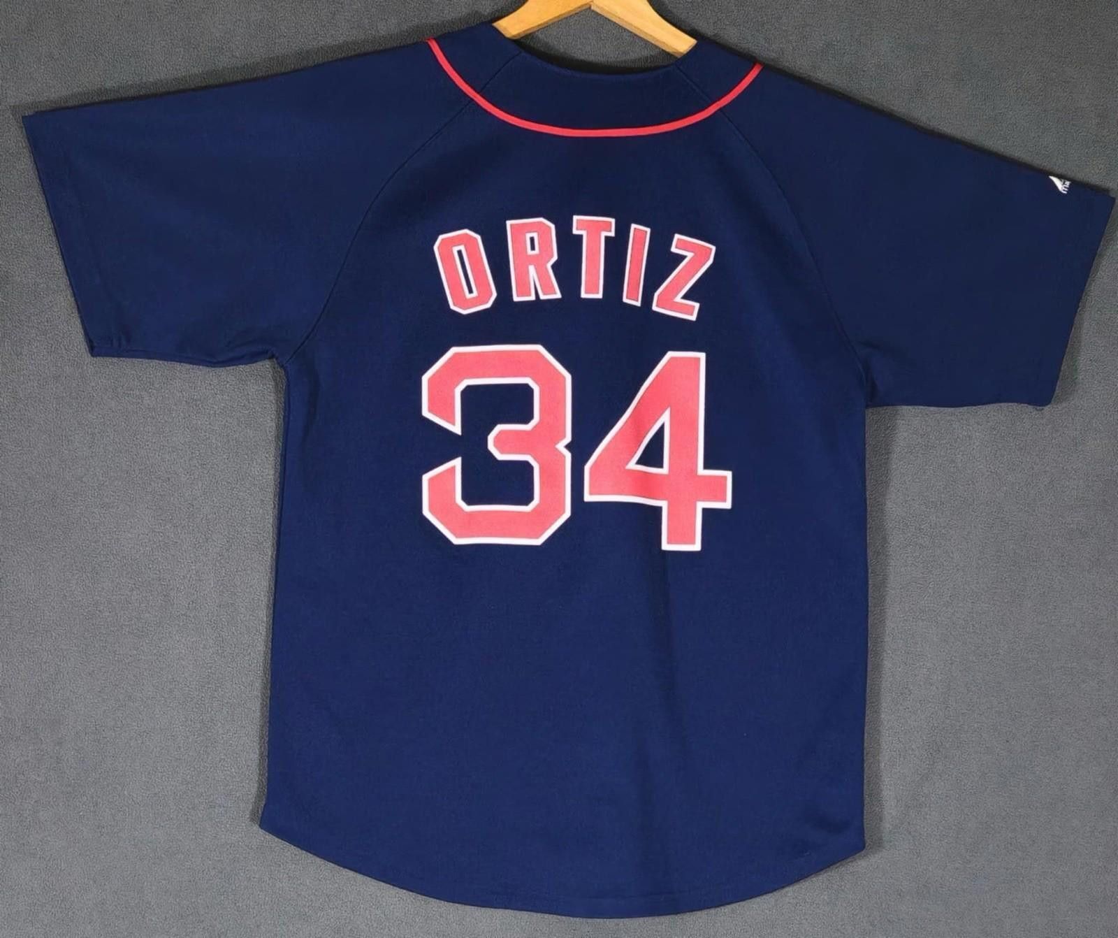 Other Boston Red Sox David Ortiz #34 MLB Jersey Navy Blue XL #2 Size ONE SIZE - 6 Thumbnail