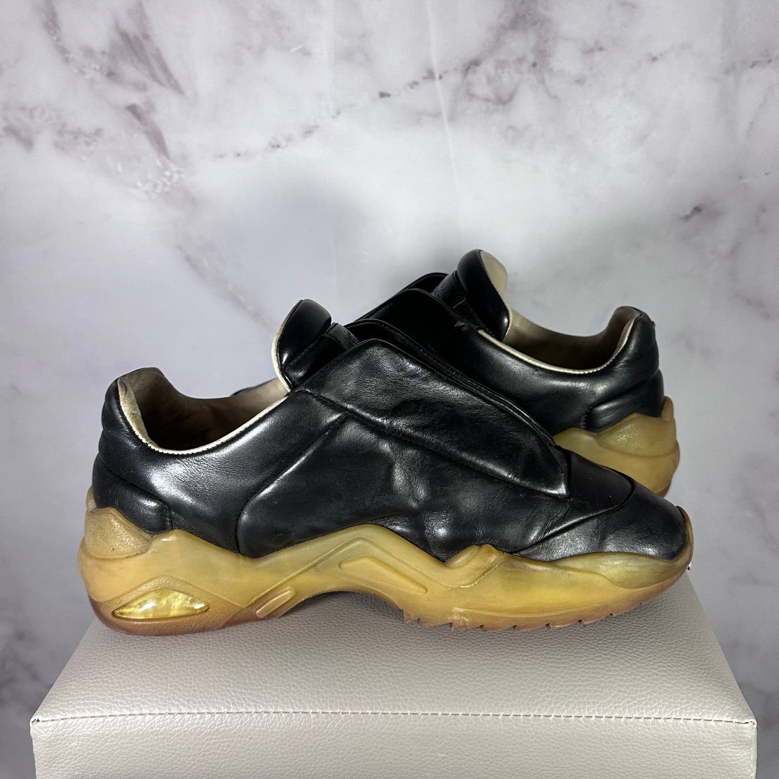 Maison Margiela New Future Low Black Leather Size US 8 / EU 41 - 11 Thumbnail