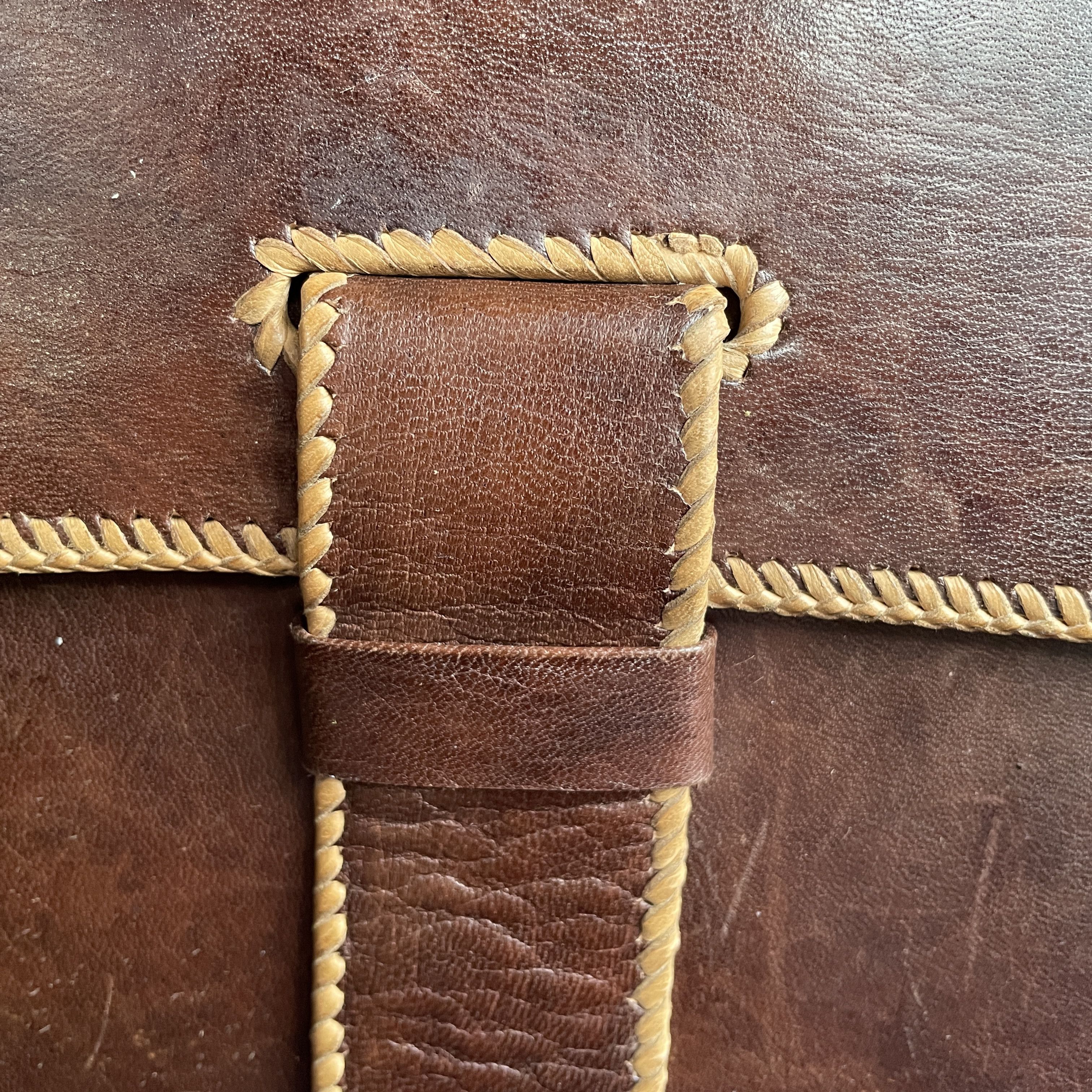 Other VTG HANDCRAFTED ETHIOPIAN LEATHER BRIEFCASE R$1898 Size ONE SIZE - 5 Thumbnail
