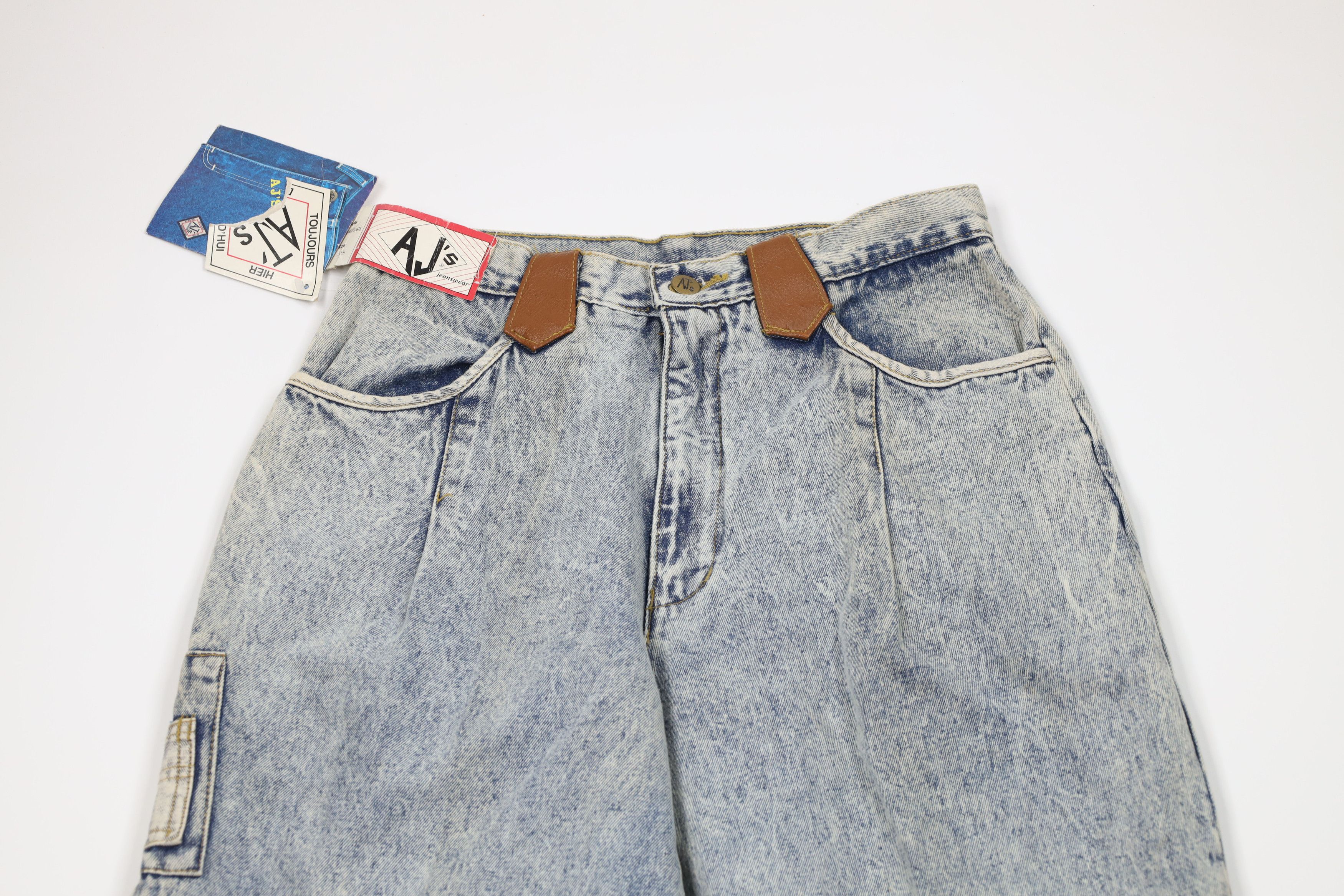Vintage Deadstock Vintage 90s Streetwear Waist Tapered Leg Jeans Size 30" / US 8 / IT 44 - 2 Thumbnail
