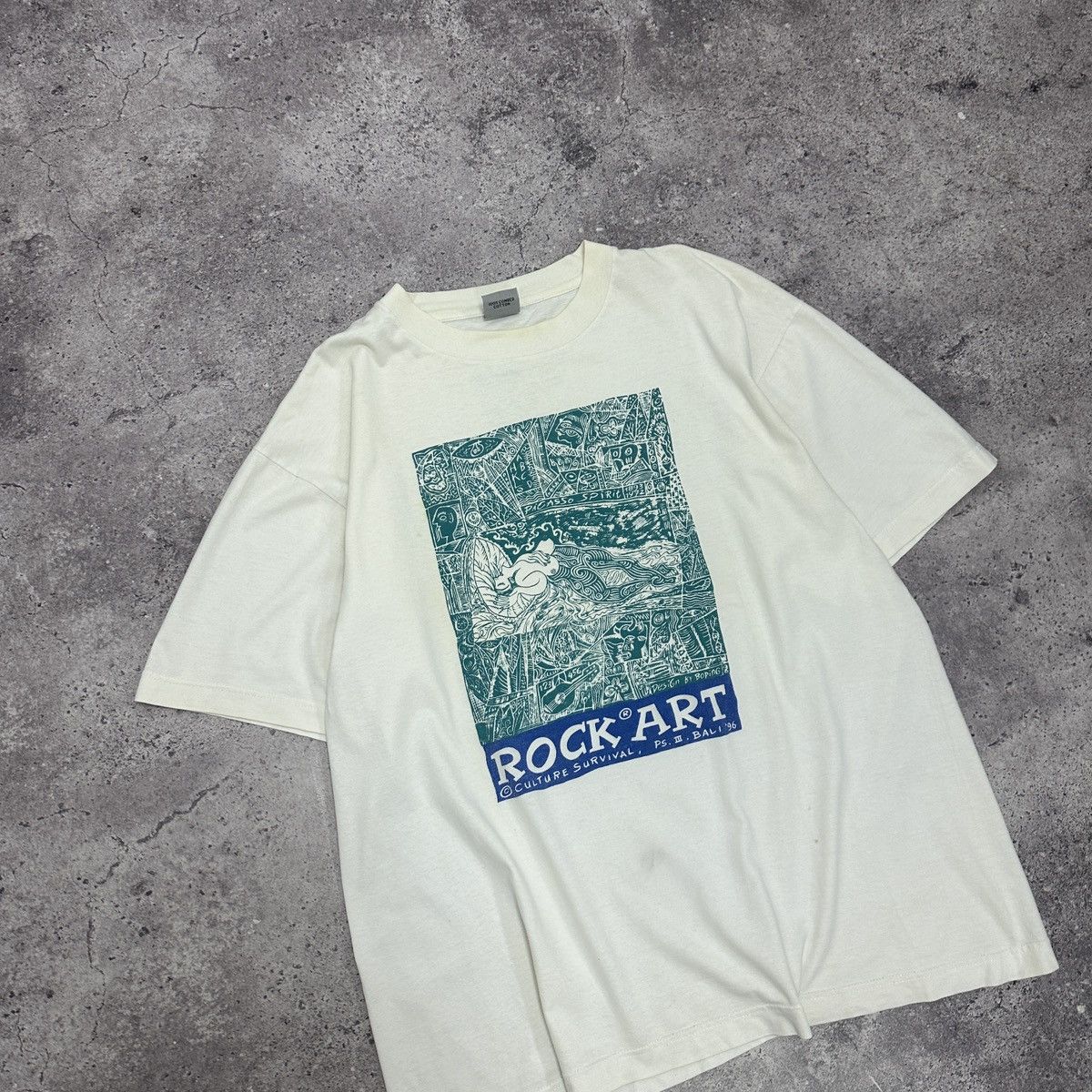 Vintage Vintage 90s Bali Rock Art tee Culture Survival Boping y2k og Size US XL / EU 56 / 4 - 3 Thumbnail