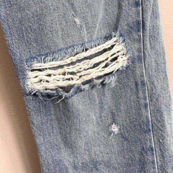 RE/DONE Re/Done (Levi’s) High Rise Straight Distressed Jeans - 27" Size 27" / US 4 / IT 40 - 5 Thumbnail