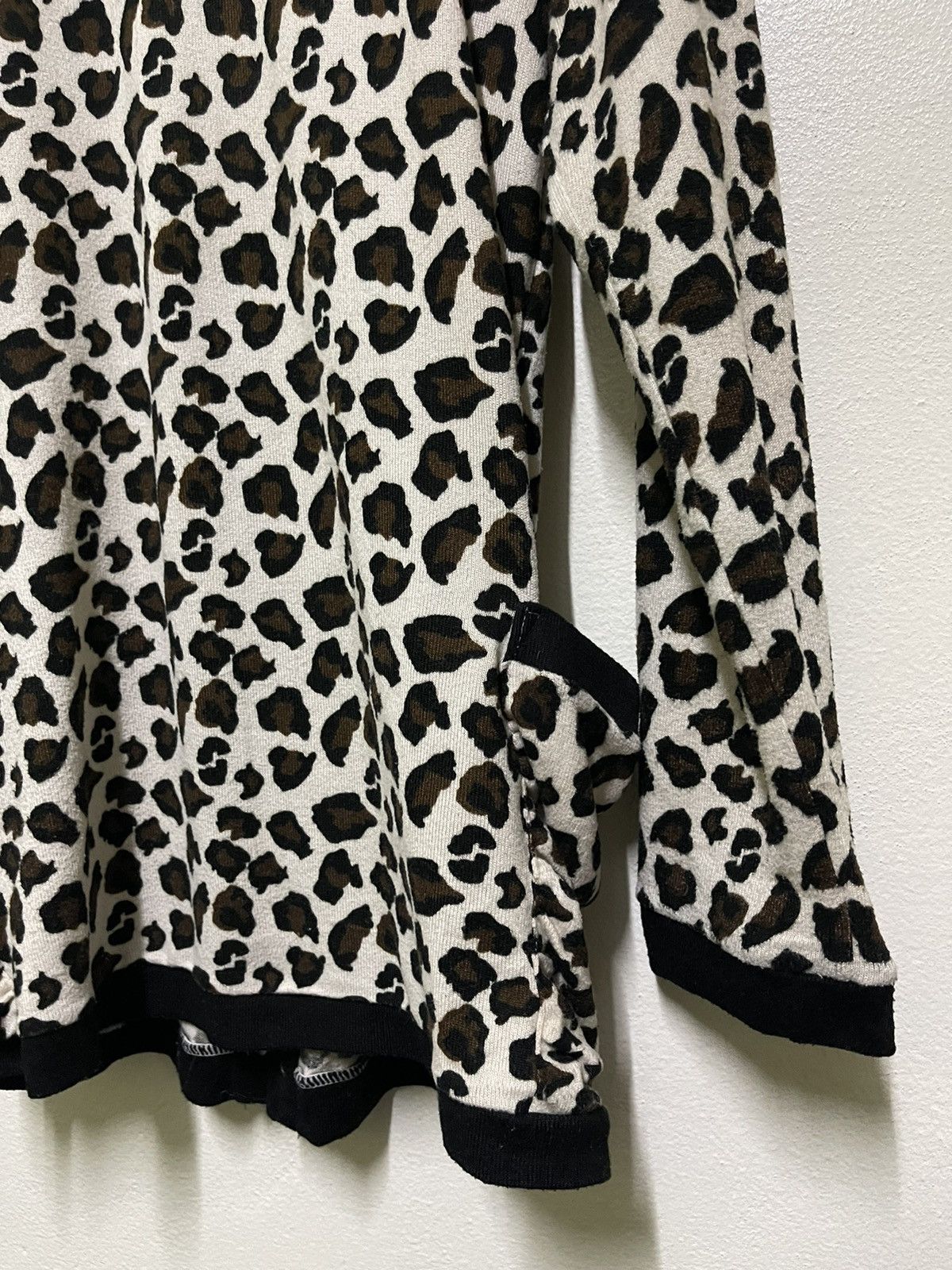 Japanese Brand T Mind Leopard Printed Cardigan Studded Size L / US 10 / IT 46 - 13 Thumbnail