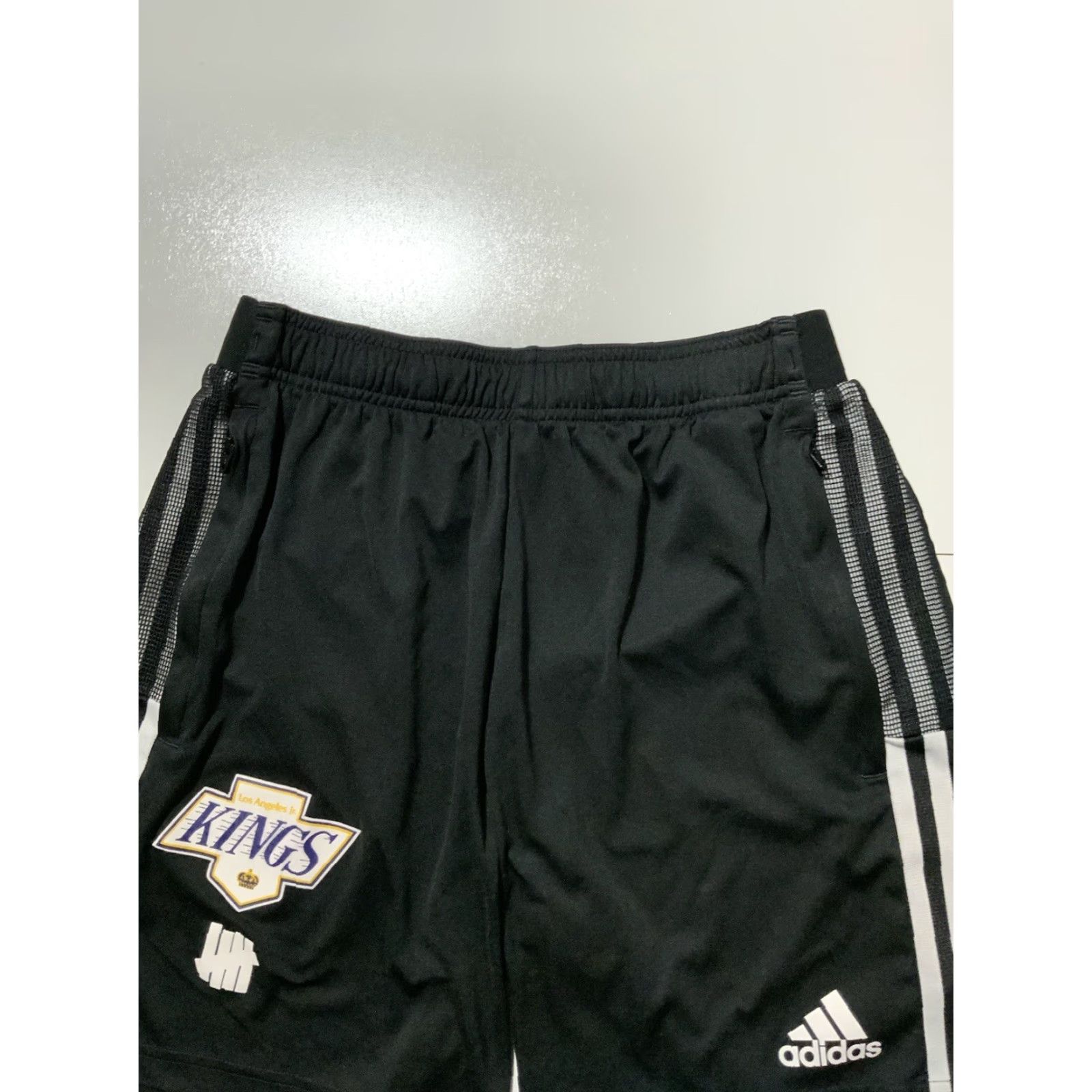 Adidas Adidas X Undefeated Los Angeles Junior Kings Hockey 8” Inseam Black Shorts Sz. M Size US 33 - 6 Thumbnail