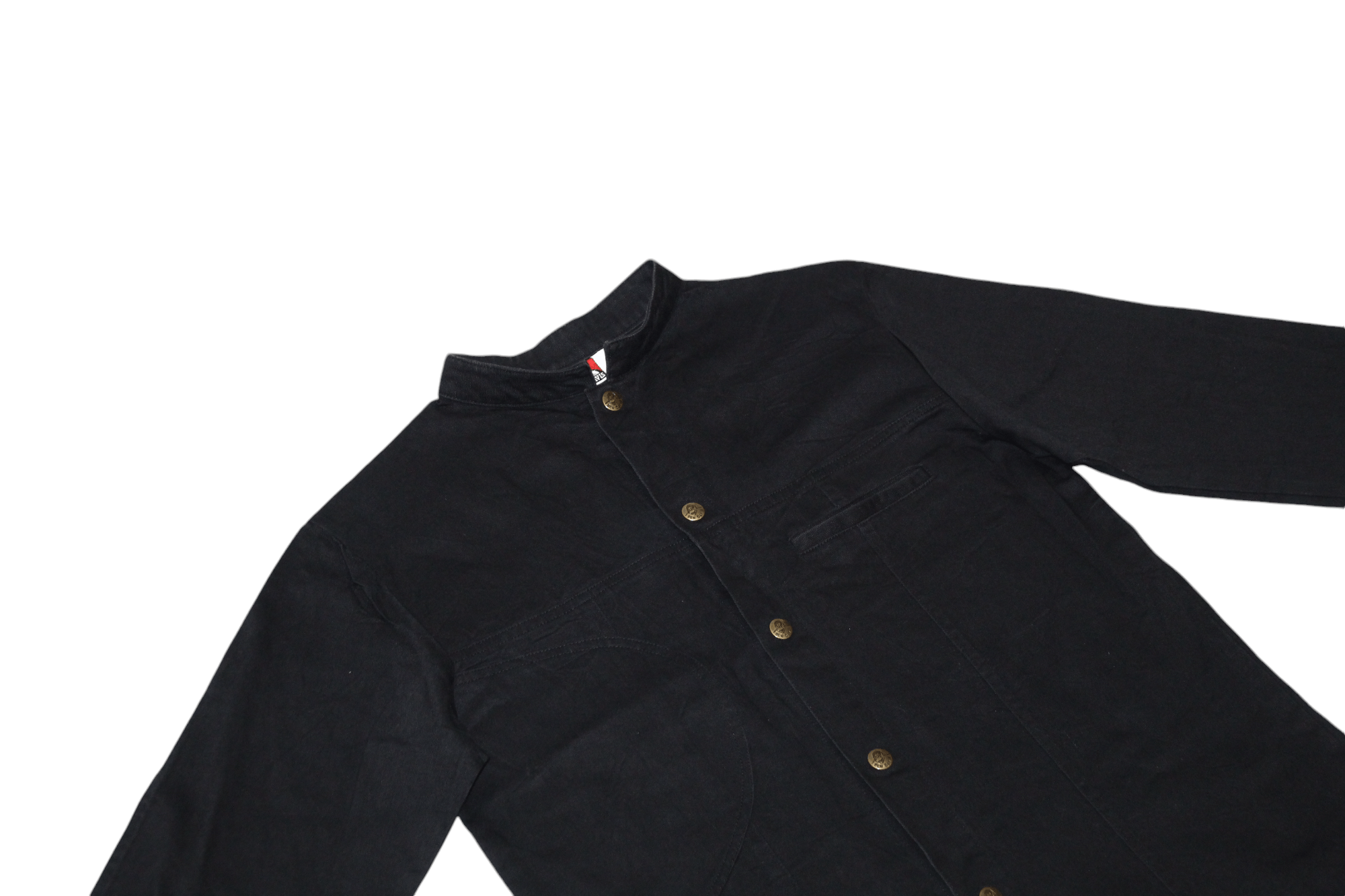 Ben Davis Ben Davis Loose Fit Grandad-collar Snap-button denim shirt Size US S / EU 44-46 / 1 - 6 Thumbnail