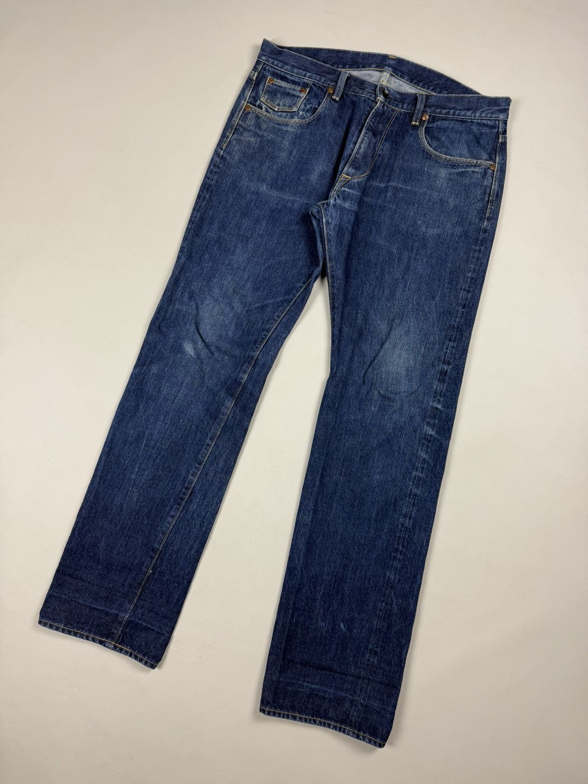 Japanese Brand Japanese Crafted Selvedge Denim Men’s Jeans Size 34 32 Size US 34 / EU 50 - 4 Thumbnail