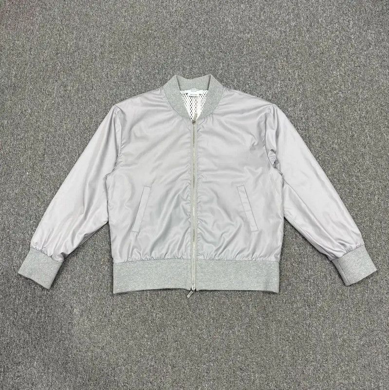 Thom Browne Thom Browne Gray Polyester Men's Jacket 0089 Size US M / EU 48-50 / 2 - 1 Thumbnail