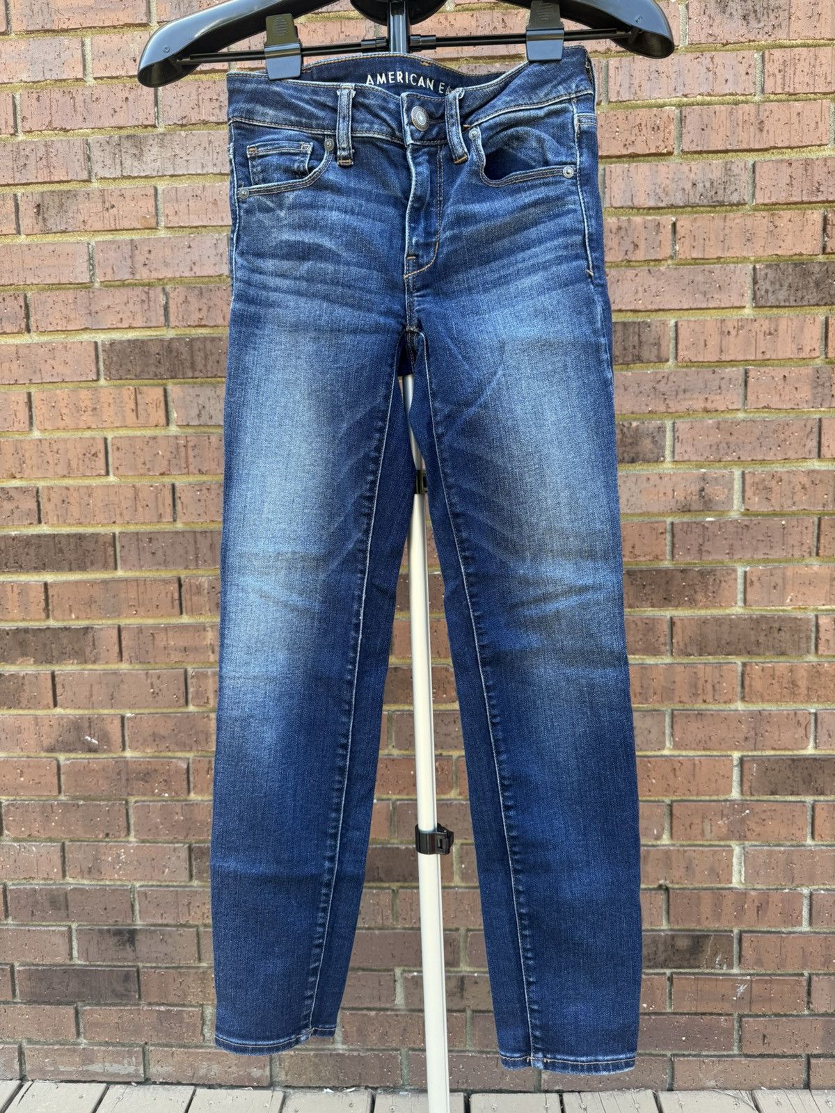 American Eagle Outfitters American Eagle Outfitters Skinny Denim Blue Jeans Size 2 Size 26" / US 2 / IT 38 - 1 Thumbnail