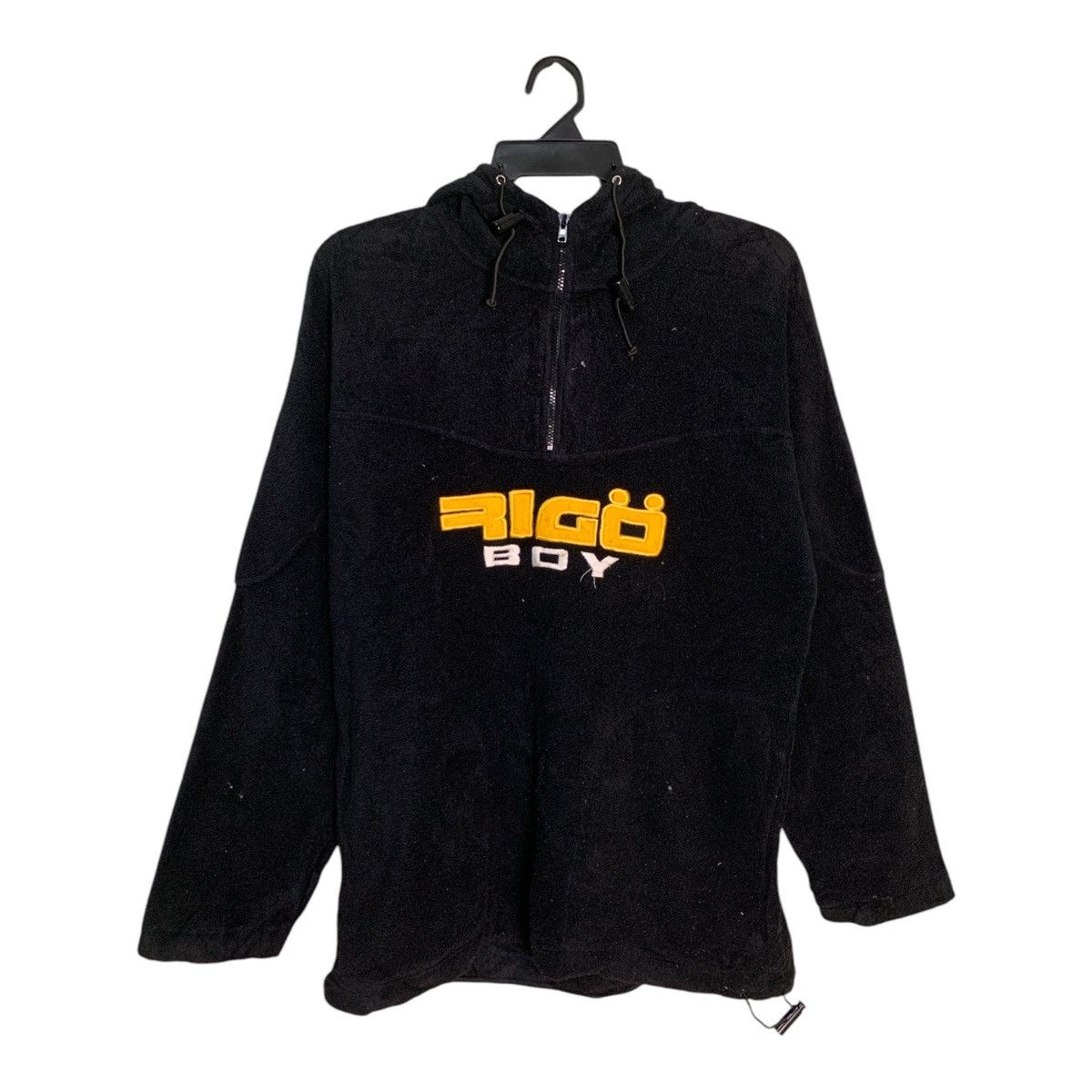 Japanese Brand Rare Design Rigo Boy Half Zipper Hoodie Fleece Jackets Size US M / EU 48-50 / 2 - 1 Thumbnail