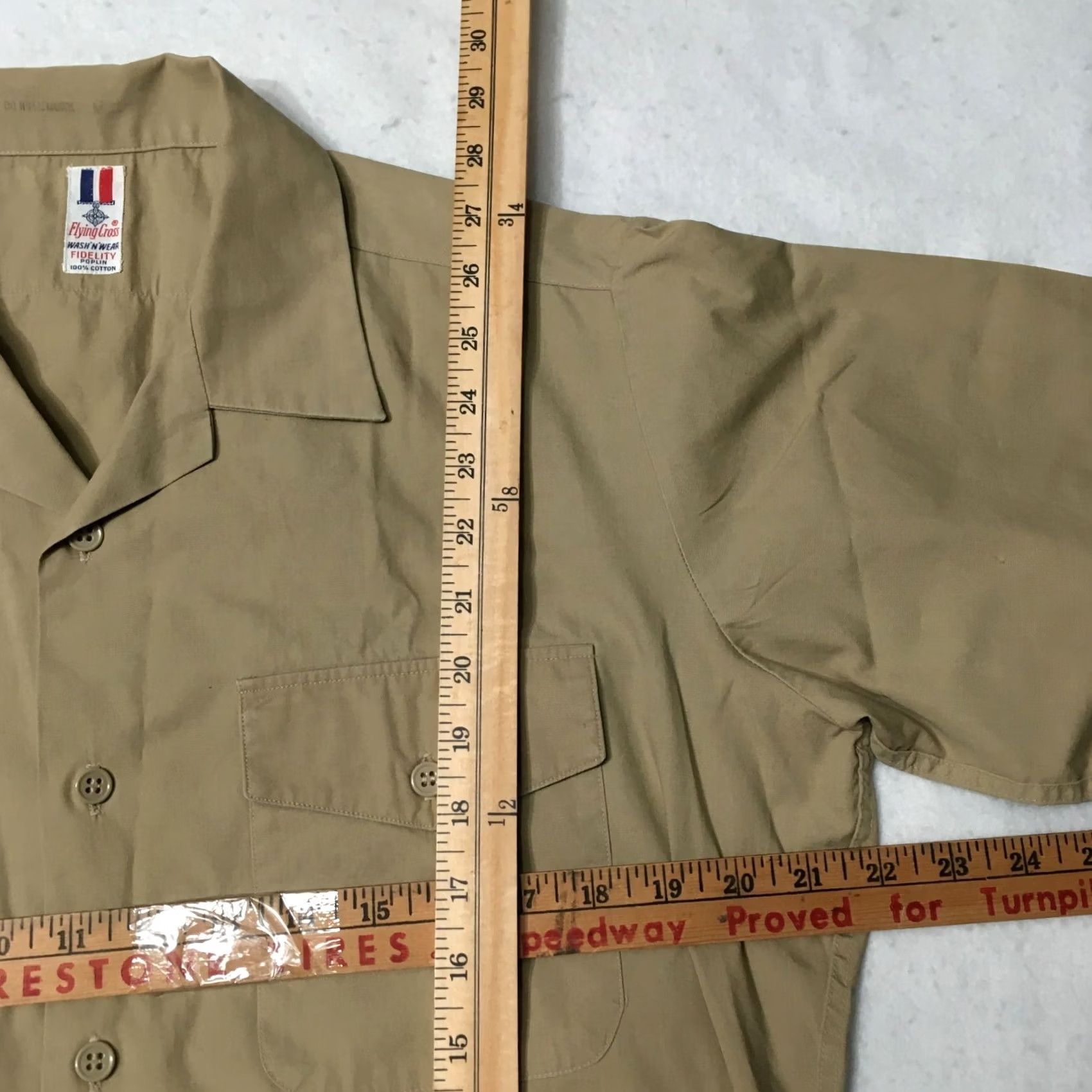 Vintage VINTAGE Flying Cross Shirt Adult Medium Blue Casual Cotton Poly 70s Mens Size US M / EU 48-50 / 2 - 5 Thumbnail