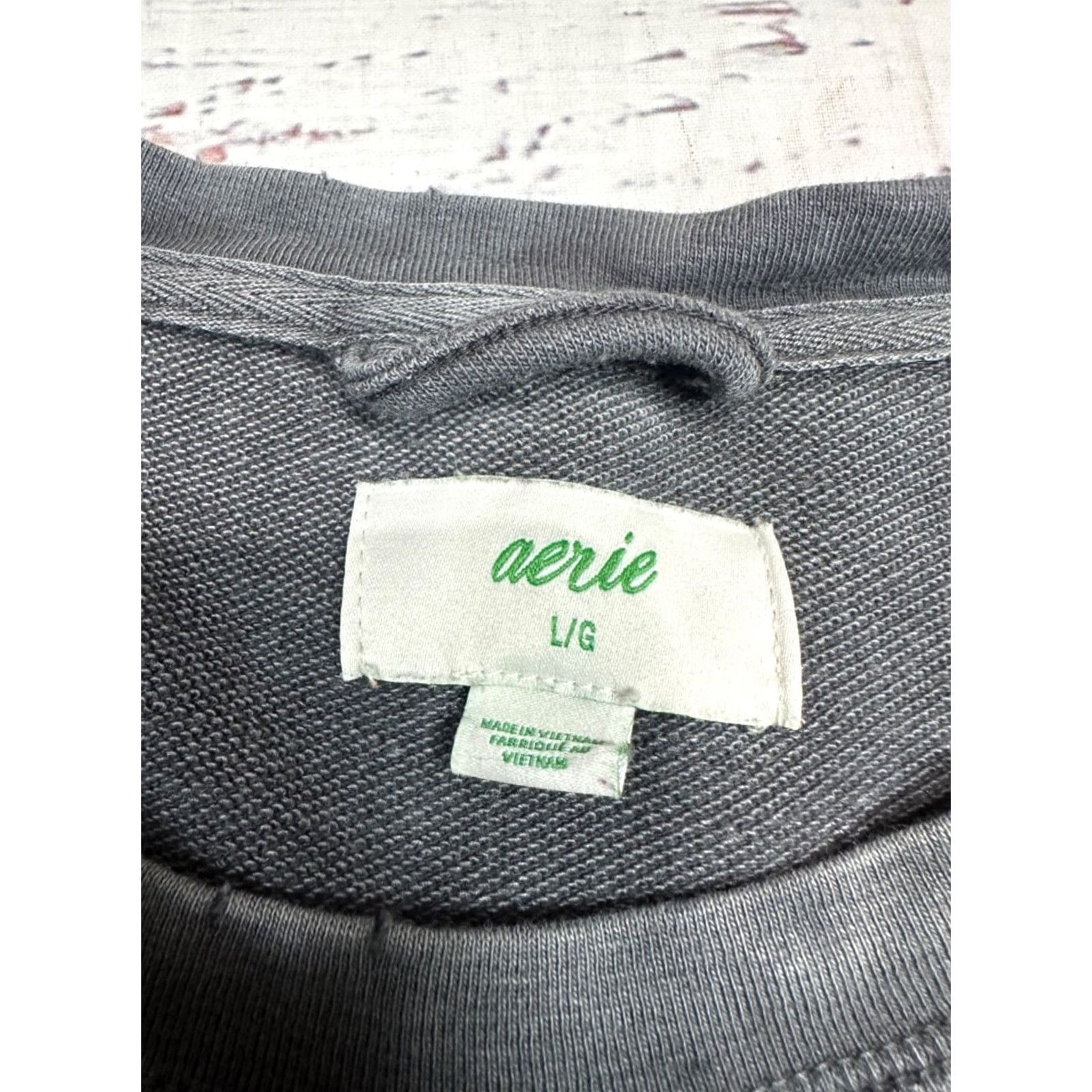Vintage Aerie Womens Bodysuit Long Sleeve Gray Cotton Blend Crew Neck L Size L / US 10 / IT 46 - 6 Thumbnail