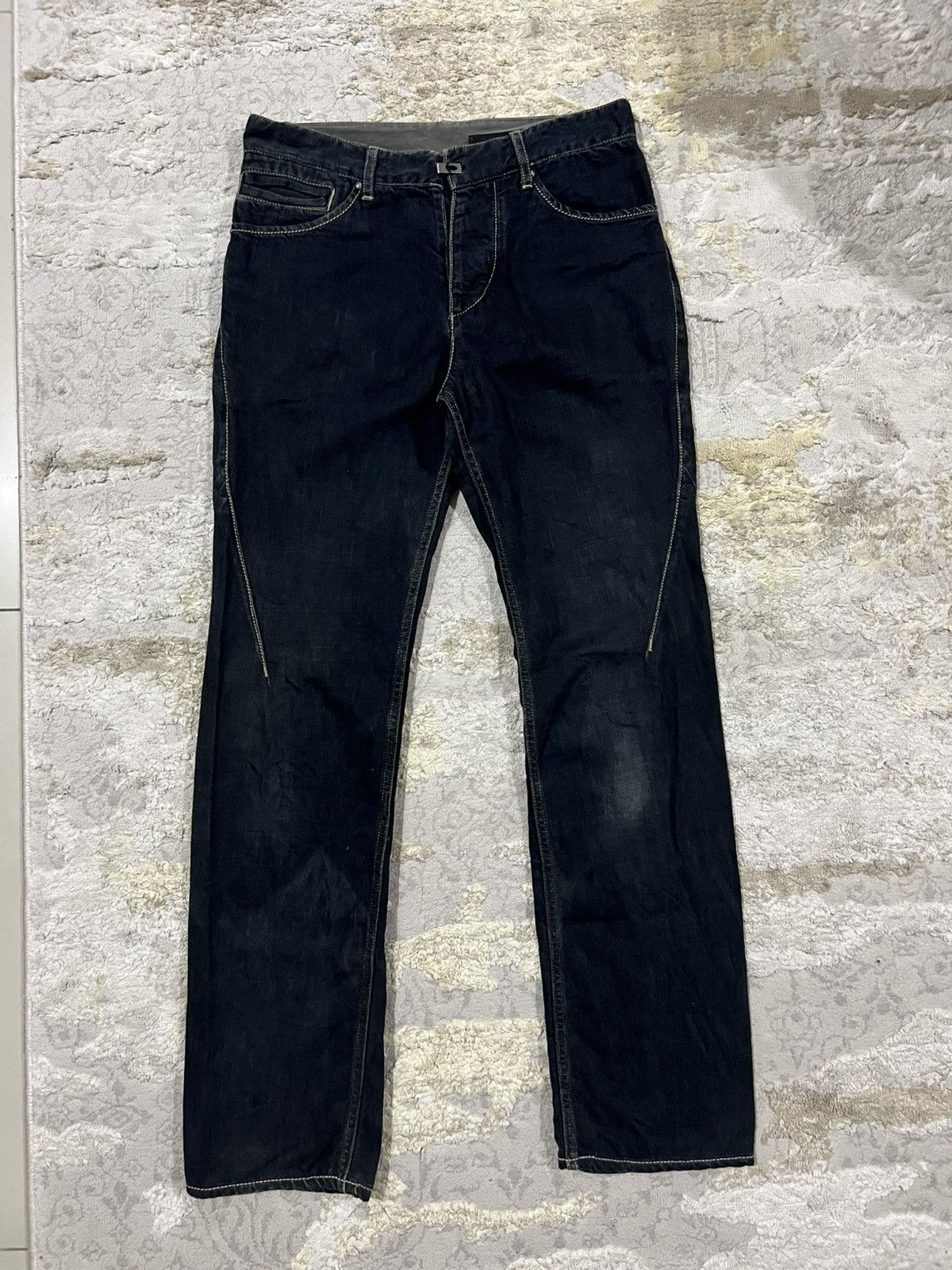 The Viridi-anne The Viridi-Anne J-Curve Post Apocalypse Textured Denim Jeans Size US 30 / EU 46 - 3 Thumbnail
