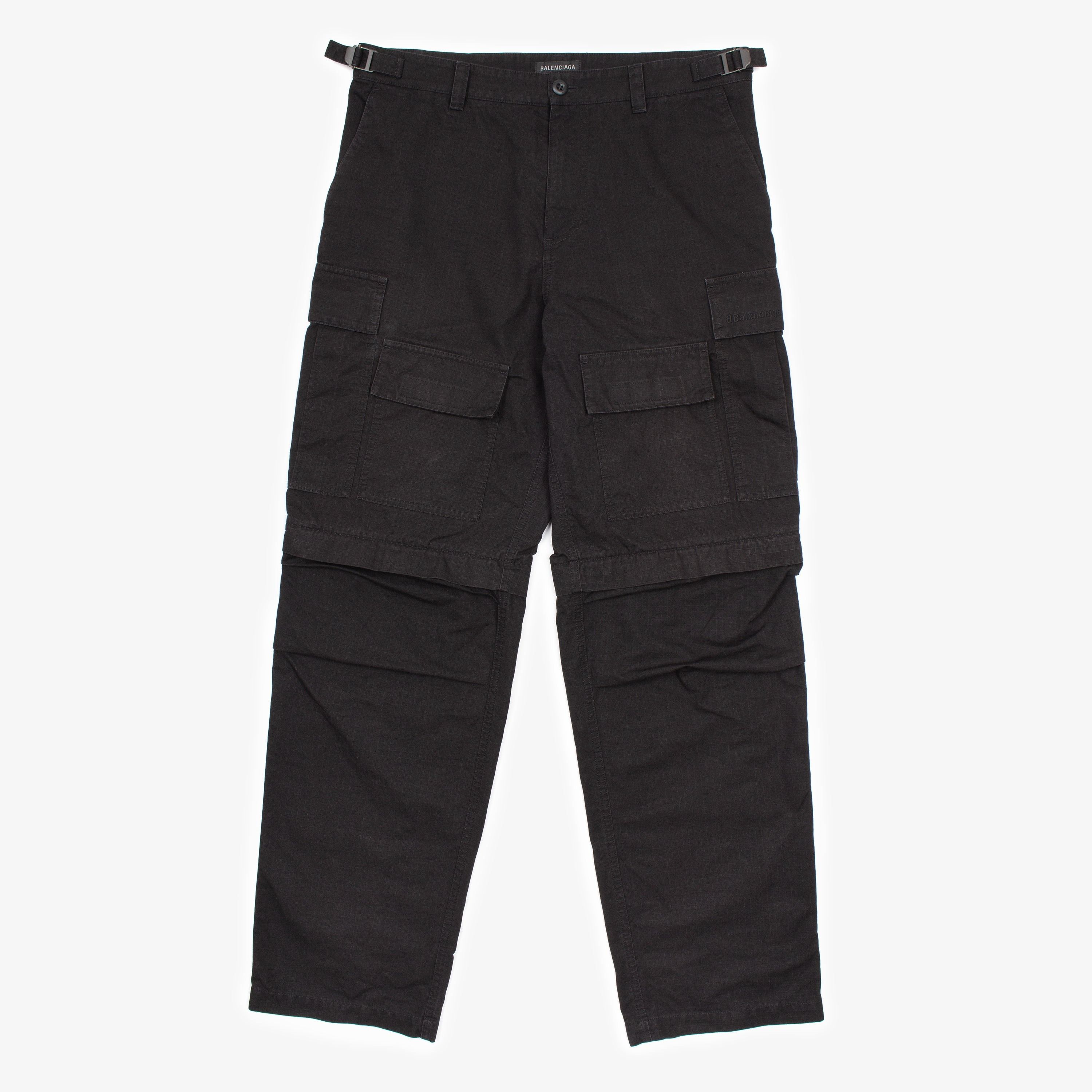 Balenciaga BALENCIAGA CONVERTIBLE ZIP OFF CARGO PANT - MEDIUM Size US 34 / EU 50 - 2 Thumbnail