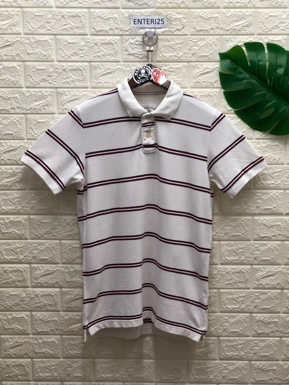 Japanese Brand vintage UNIQLO ORIGINAL WASH STRIPES POLO SHIRT Size US L / EU 52-54 / 3 - 1 Thumbnail