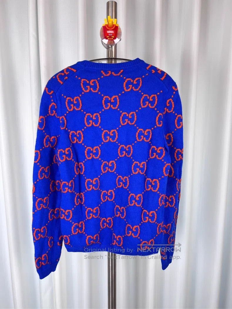Gucci Gucci Double G old flower pullover wool sweater Size US S / EU 44-46 / 1 - 2 Thumbnail