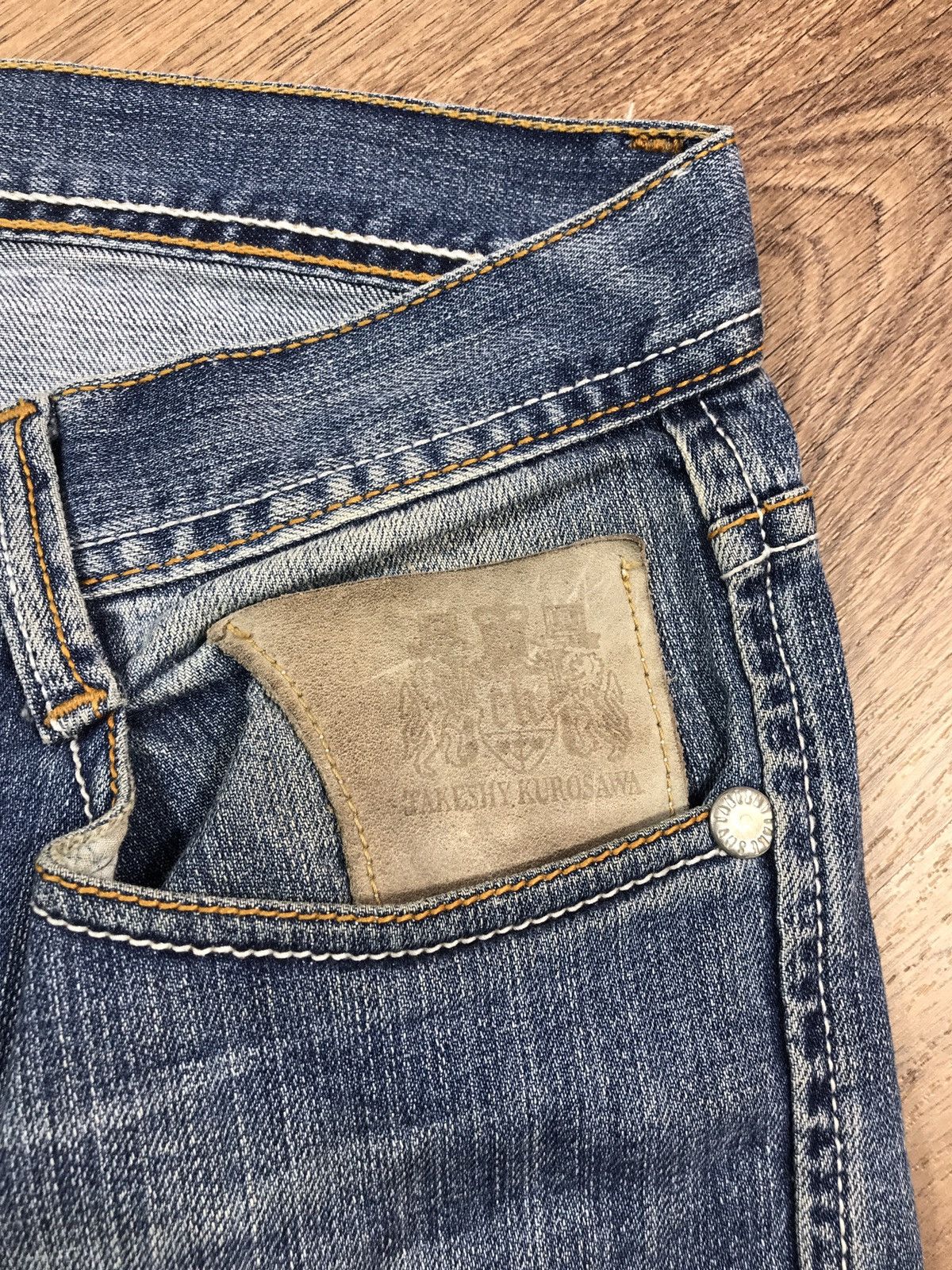 Japanese Brand × Takeshy Kurosawa × Vintage Vintage Takeshy Kurosawa Distressed Jeans Japanese Style Size US 34 / EU 50 - 9 Thumbnail
