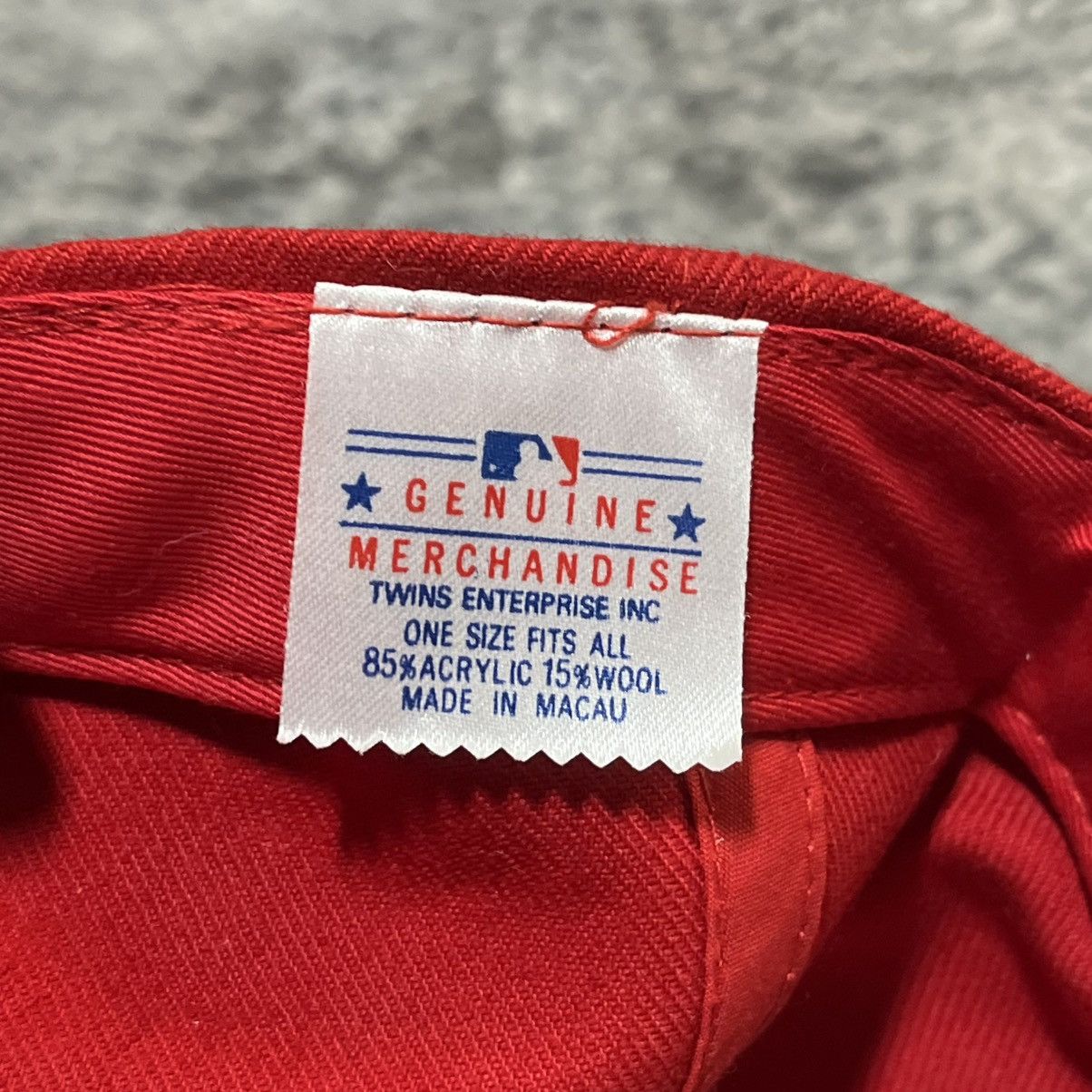 MLB Vintage Cleveland Indians 100 Years 2001 Red Wahoo Hat NEW Size ONE SIZE - 7 Thumbnail