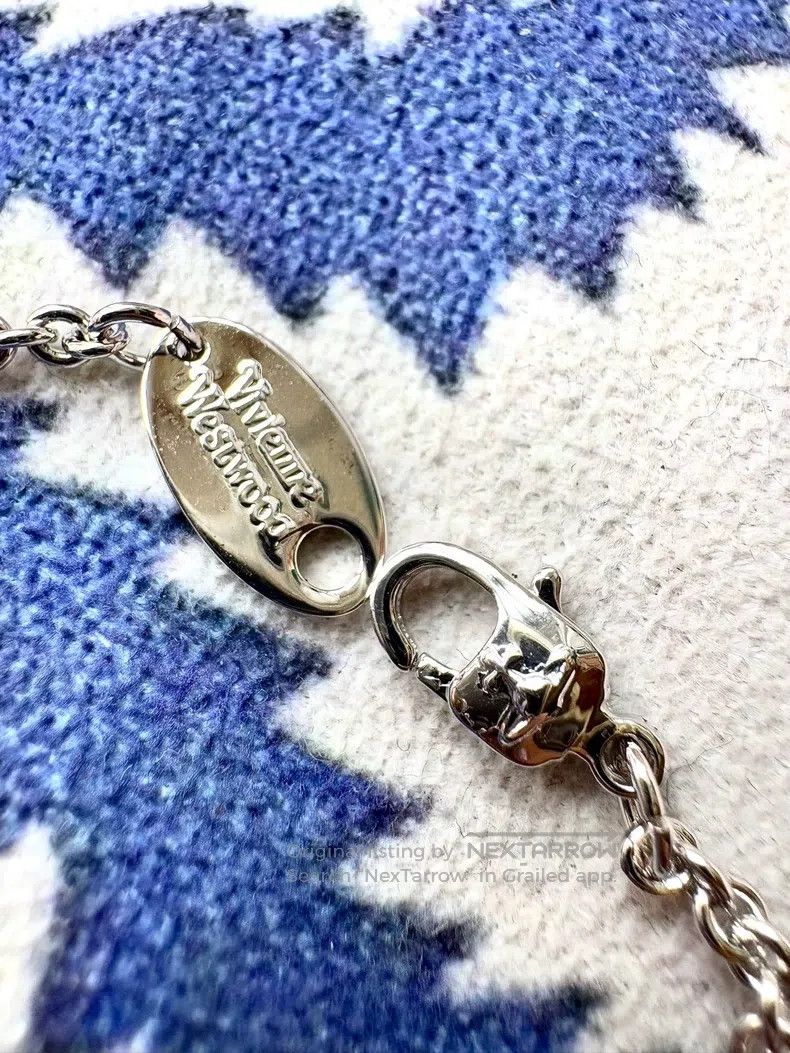 Vivienne Westwood Vivienne Westwood White Mother-of-pearl Saturn Bracelet Size ONE SIZE - 4 Thumbnail