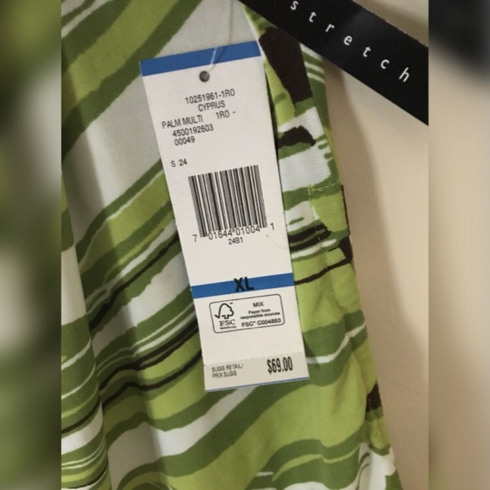 Nine West NWT $69 Nine West Palm Multi Color Blouse Size XL / US 12-14 / IT 48-50 - 7 Thumbnail