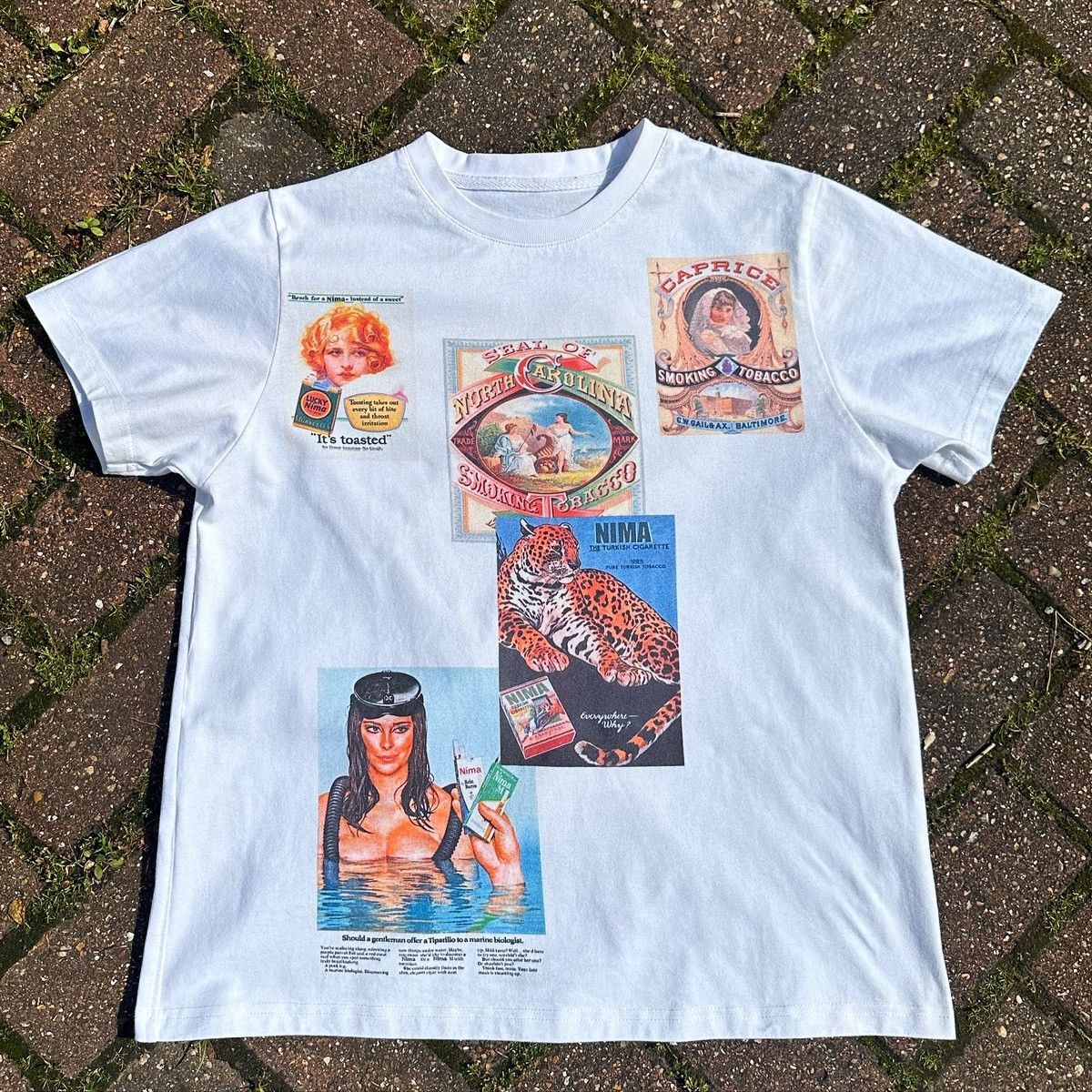 Vintage Vintage smoking graphic tee Size US M / EU 48-50 / 2 - 1 Thumbnail