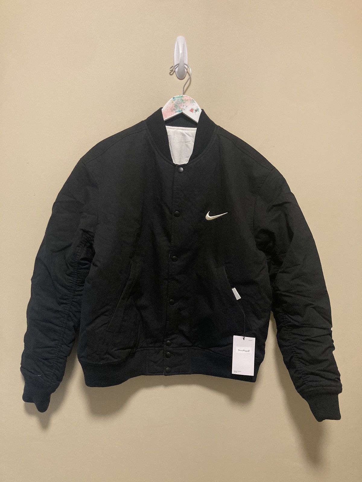 Nike × Stussy Stussy x Nike 2023FW reversible varsity jacket size m black Size US M / EU 48-50 / 2 - 3 Thumbnail