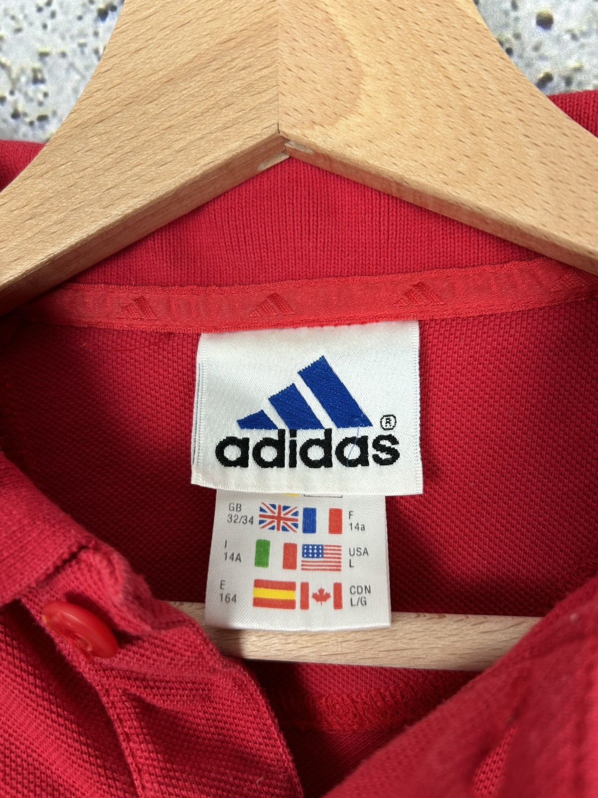 Adidas Vintage Ajax Amsterdam Polo Shirt Football Soccer Jersey 90s Size US L / EU 52-54 / 3 - 5 Thumbnail