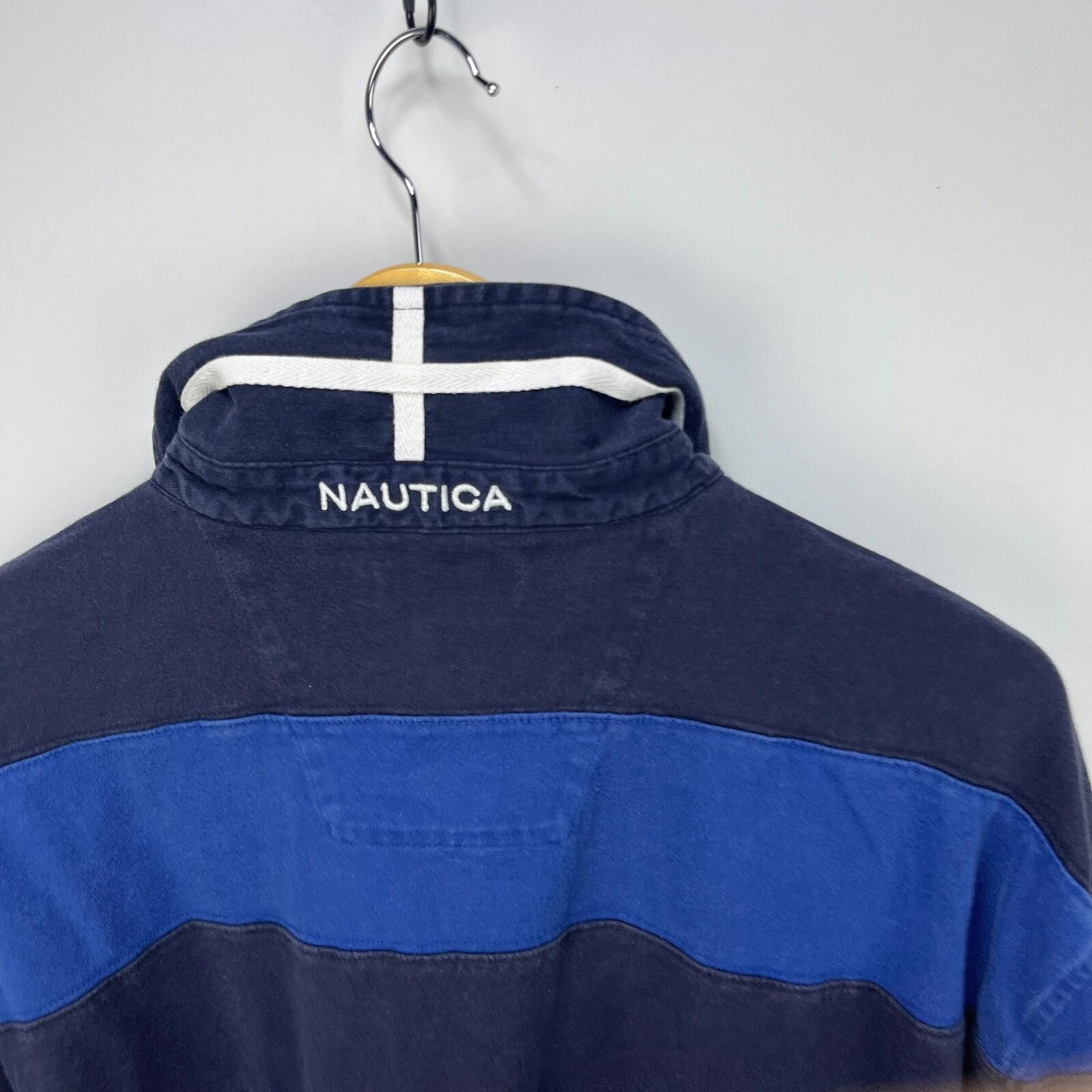 Nautica Vintage Nautica Rugby Polo Long Sleeve Shirt XL Size US XL / EU 56 / 4 - 10 Thumbnail