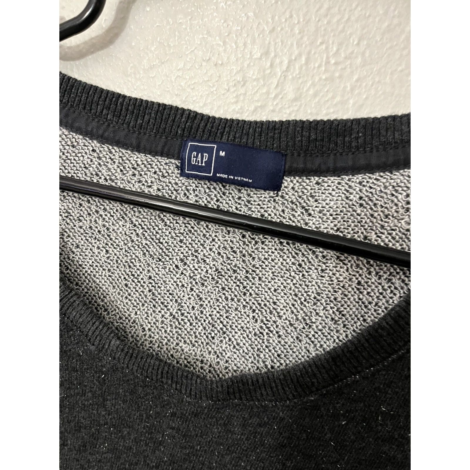 Gap GAP Woman's Crew Neck Pullover Knit Sweater Long Sleeve Gray Medium Size M / US 6-8 / IT 42-44 - 3 Thumbnail