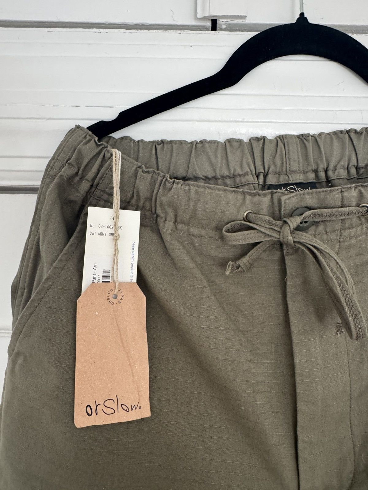 Orslow Orslow 1/Small New Yorker Pants Green Ripstop Elastic Waist Size US 30 / EU 46 - 3 Thumbnail