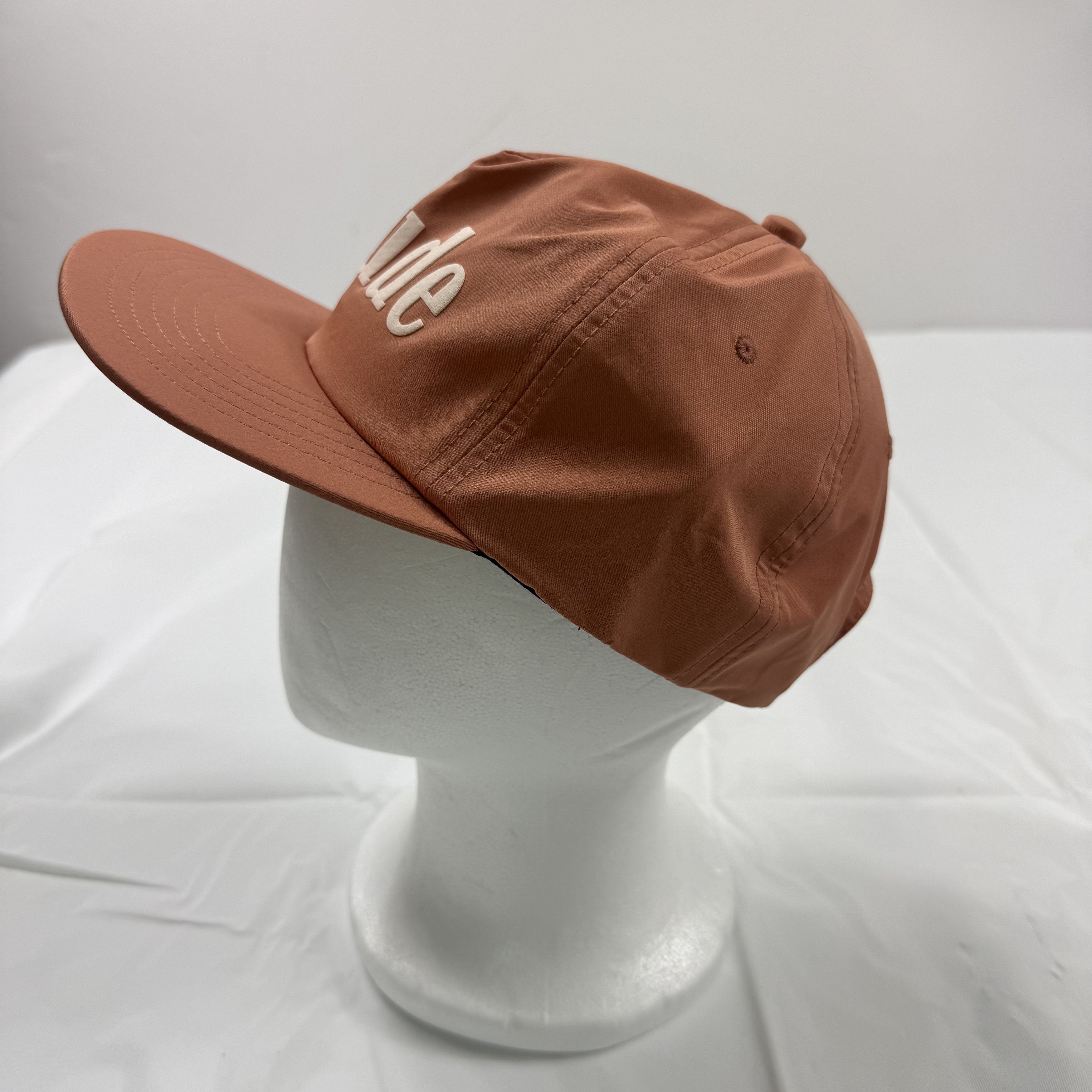 Rhude Rhude Mens Rust Orange Nylon Snapback Hat Adjustable Cap Size ONE SIZE - 4 Thumbnail