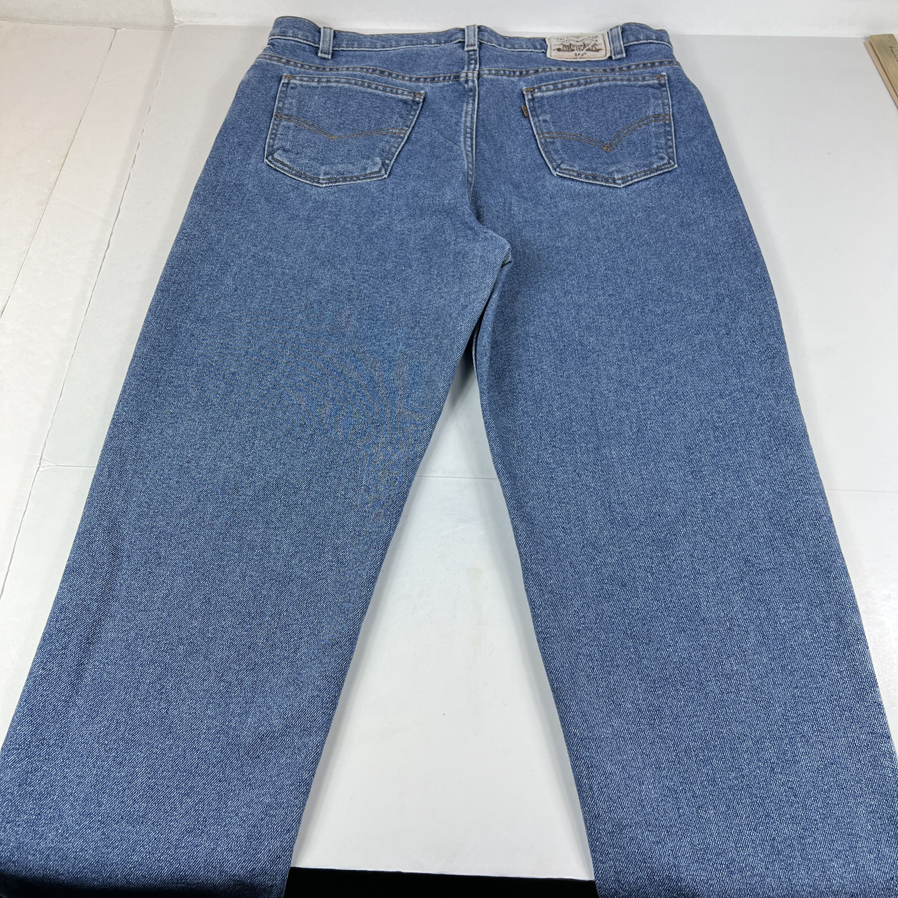 Vintage VTG 90s Levi's Jeans 540 Flex Relaxed Straight Blue Denim Size US 36 / EU 52 - 9 Thumbnail