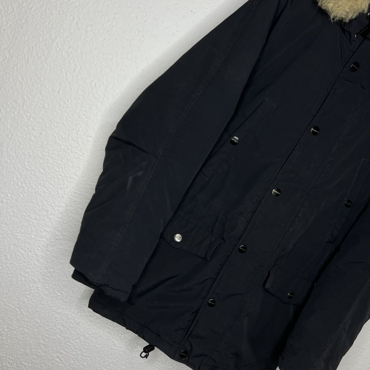 Carhartt Carhartt WiP Anchorage Parka Fur Winter Jacket Black Logo Size US M / EU 48-50 / 2 - 2 Thumbnail
