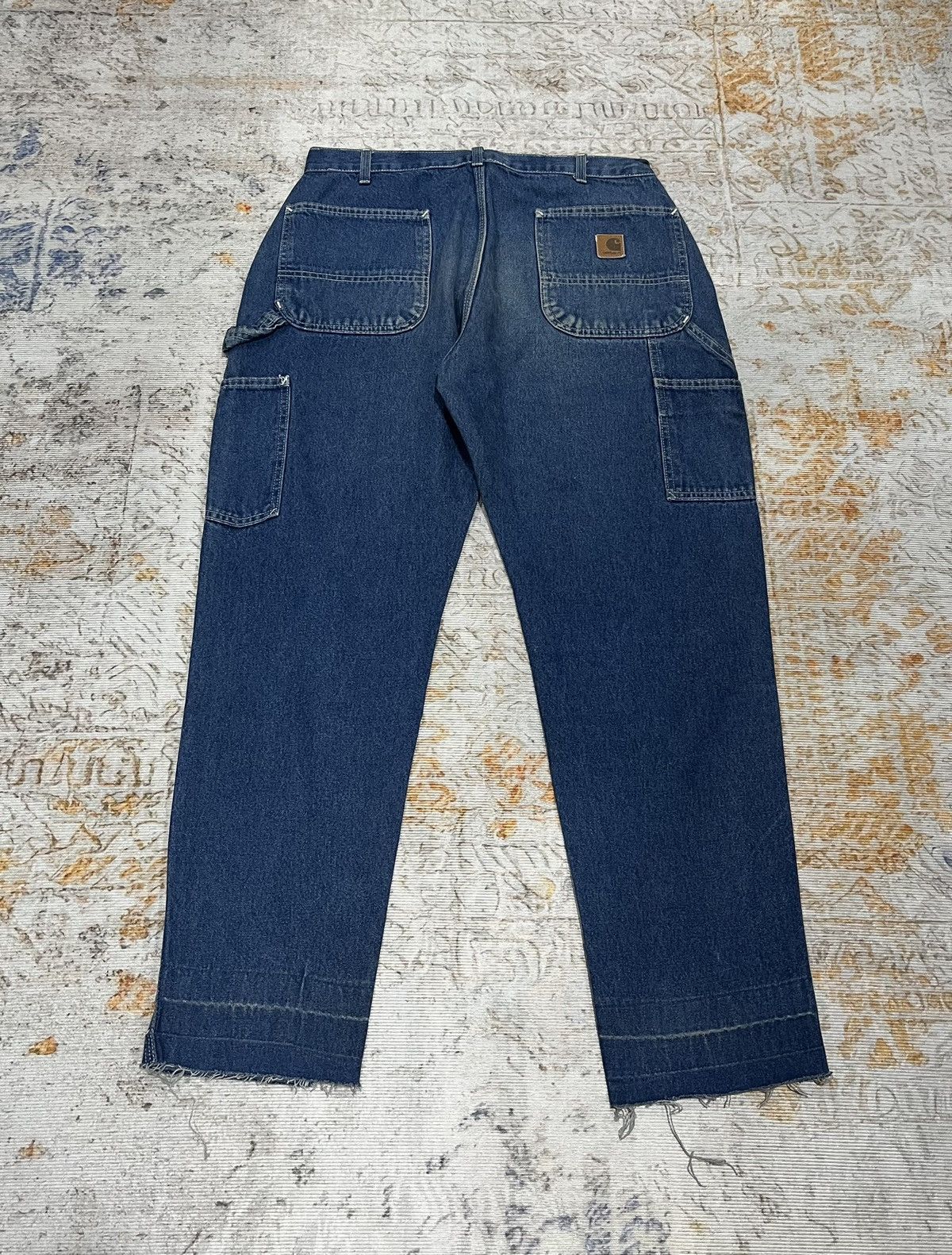 Carhartt Carhartt Carpenter Cellpocket Blue Leather Patch Size US 36 / EU 52 - 1 Thumbnail