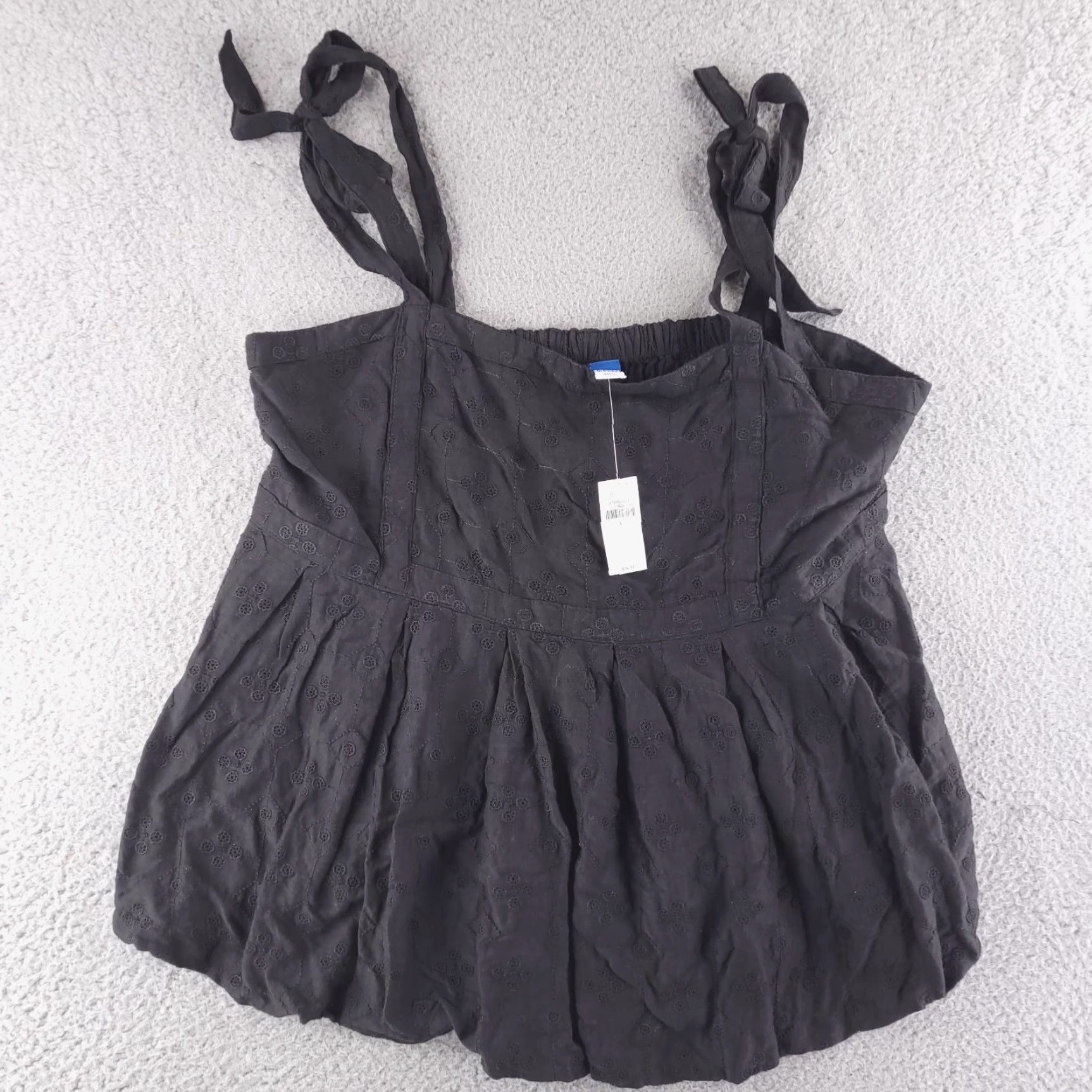 Old Navy NEW Old Navy Shirt Womens Large Black Square Neck Size L / US 10 / IT 46 - 4 Thumbnail