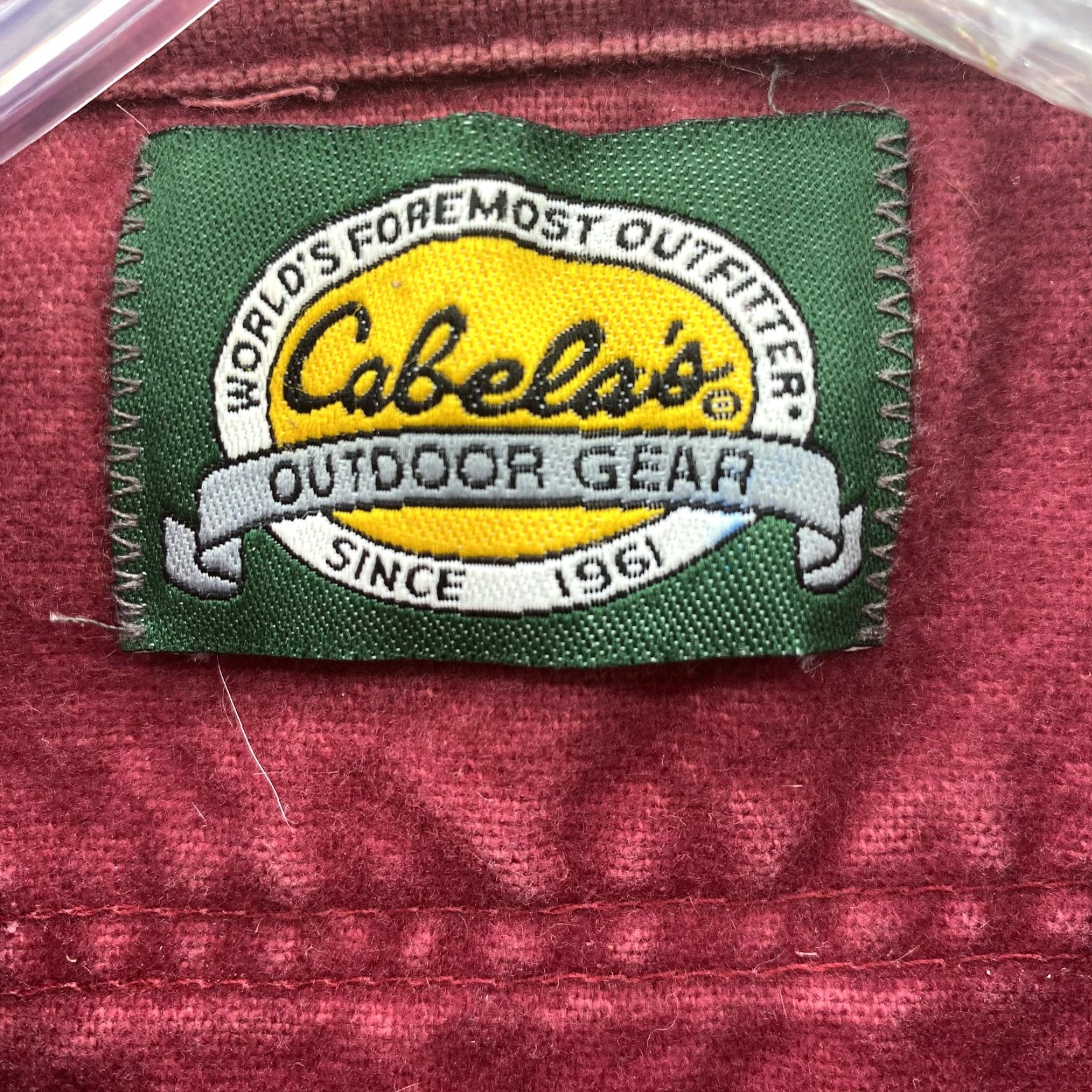Vintage Cabela's Shirt Adult M Red Chamois Red Flannel Button Down Outdoor Hiking Men's Shirt Size US M / EU 48-50 / 2 - 4 Thumbnail