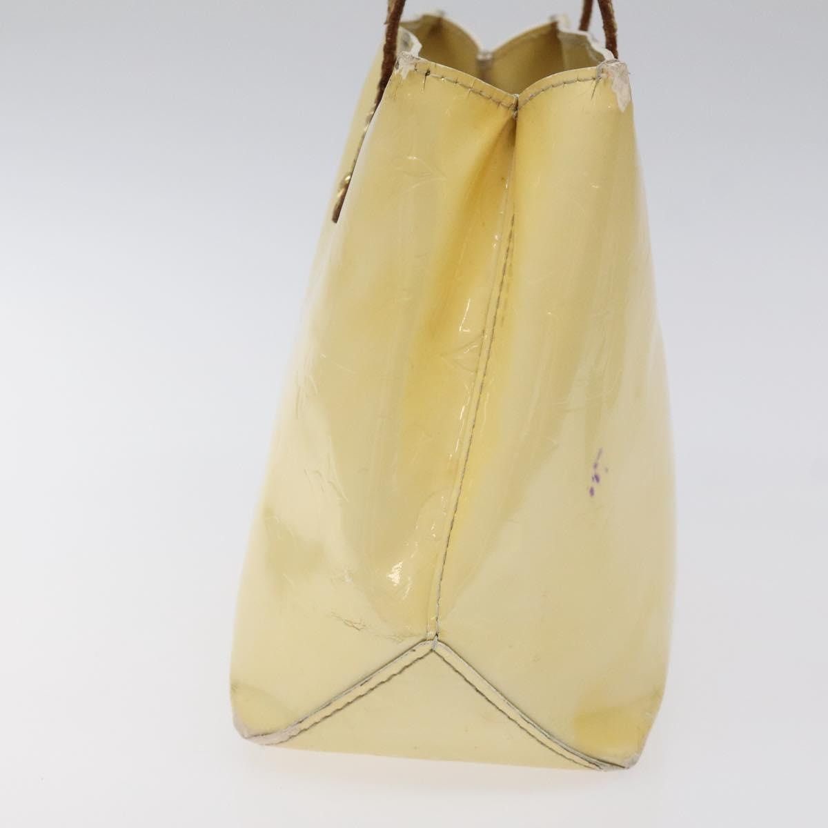 Louis Vuitton LOUIS VUITTON Monogram Vernis Reade PM Hand Bag Perle M91336 Size ONE SIZE - 3 Thumbnail