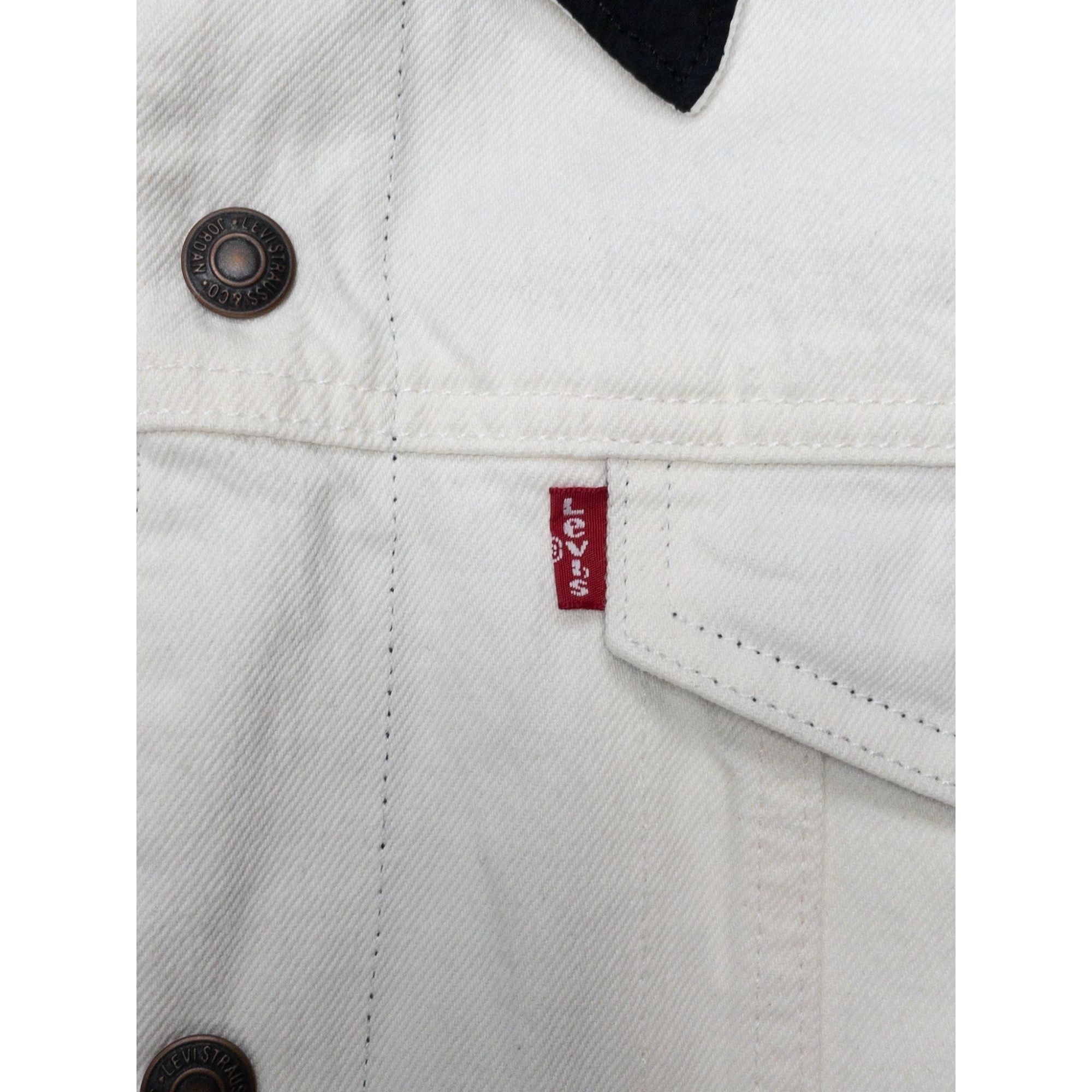 Levi's Air Jordan x Levis Reversible White+Black Trucker Jacket Size US XL / EU 56 / 4 - 2 Thumbnail